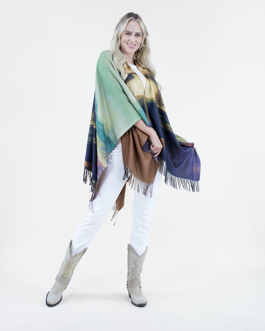 Mona Lisa Ruana Wrap