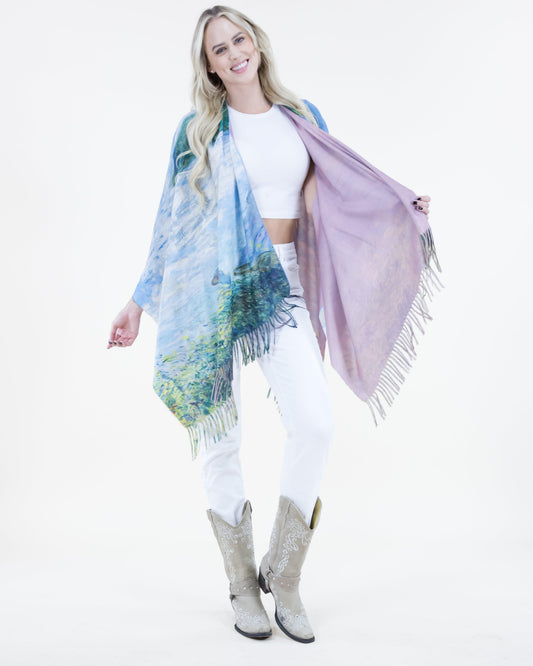 Woman with a Parasol Ruana Wrap