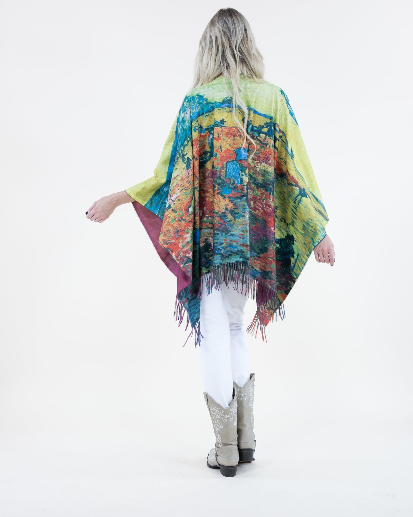 Red Vineyard Ruana Wrap