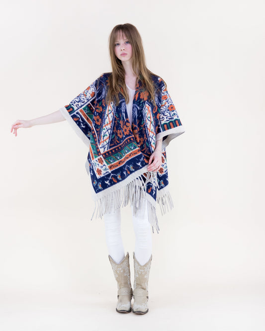 Wild Bloom Tapestry Ruana Wrap