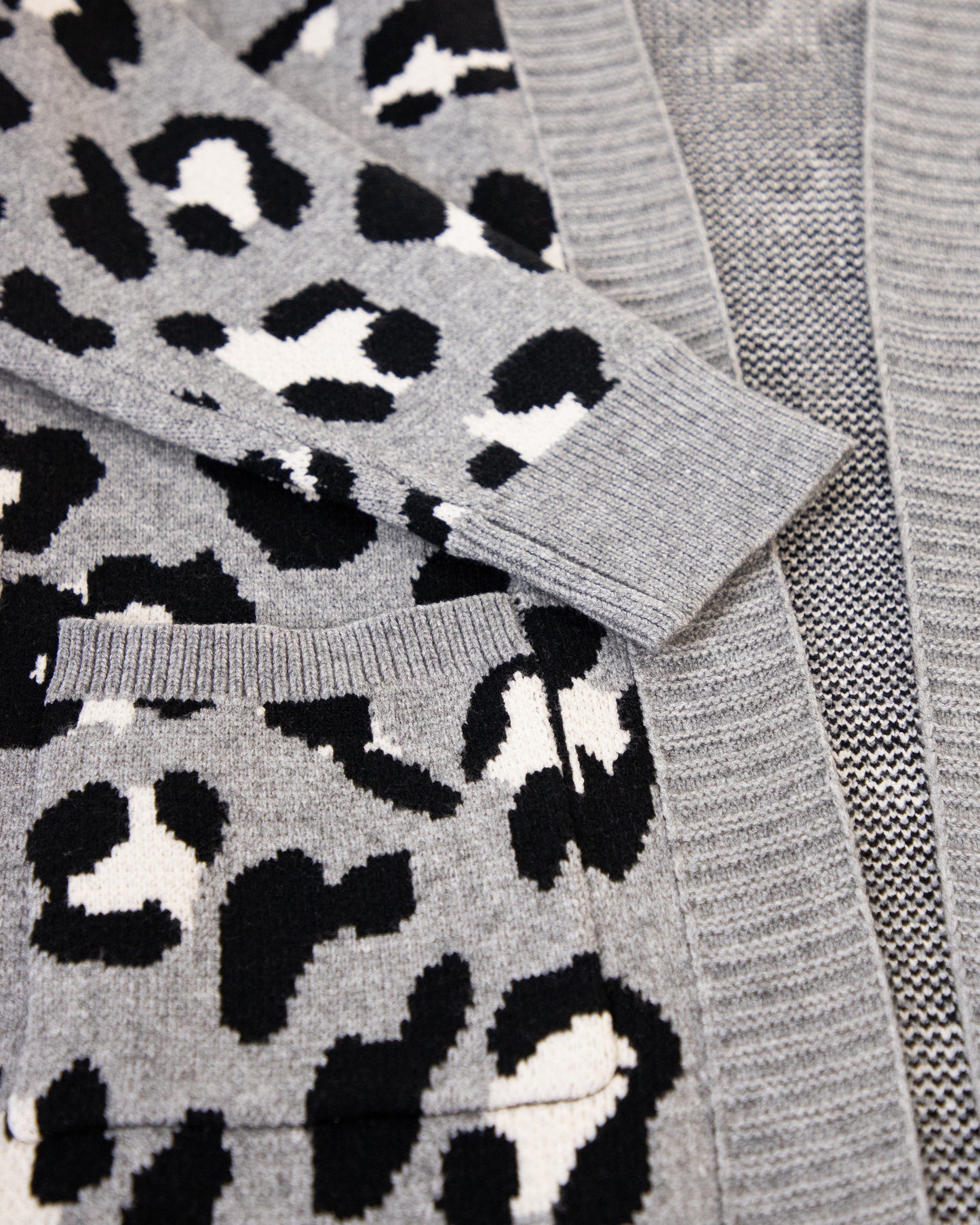 Leopard Cardigan w/ Front Pockets