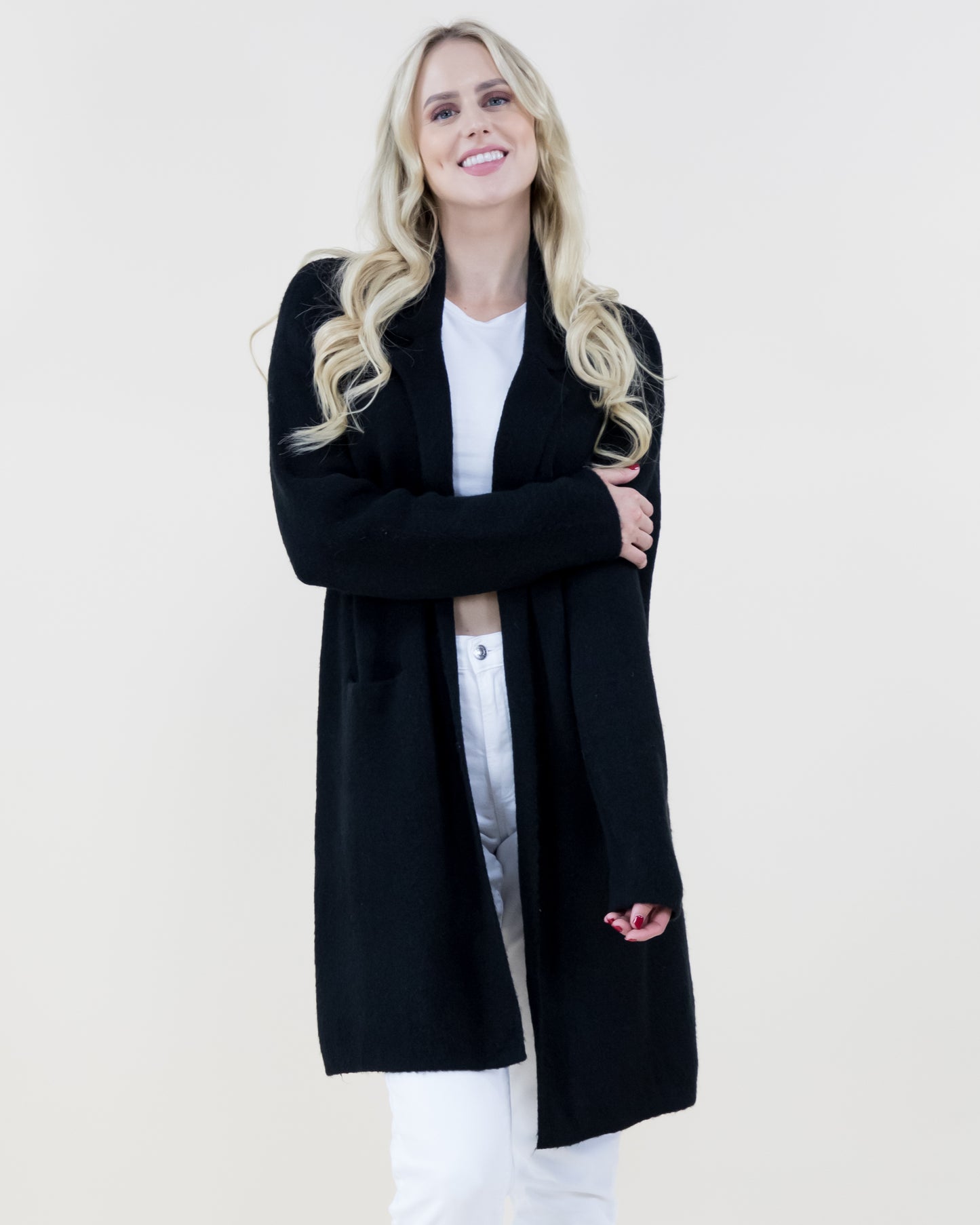 Heather Coatigan w/ Front Pockets