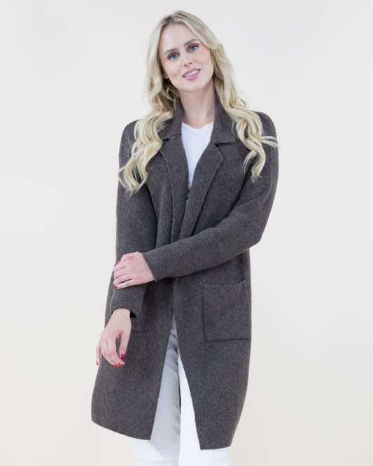 Heather Coatigan w/ Front Pockets