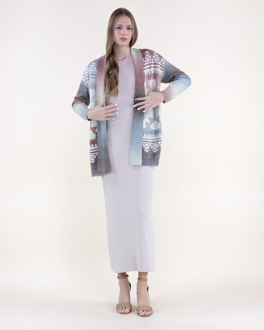 Southwestern Ombre Cardigan