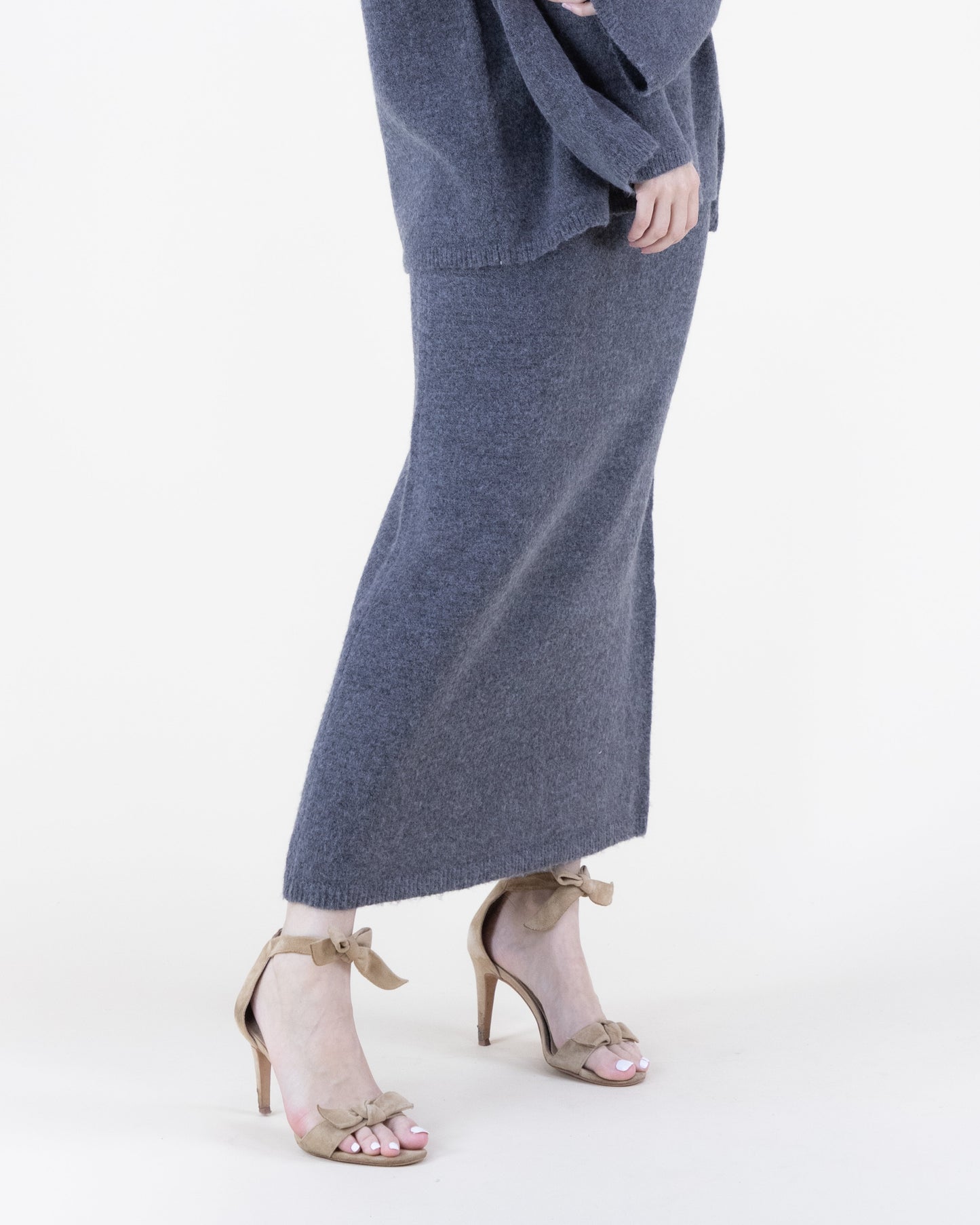 Heather Knit Pencil Skirt - S/M, L/XL