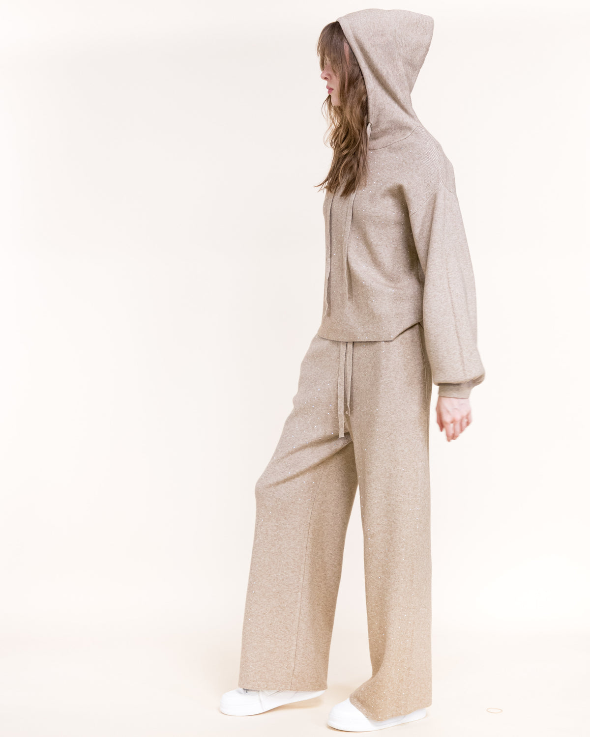 Frosted Soft Drape Weekend Knitted Pants