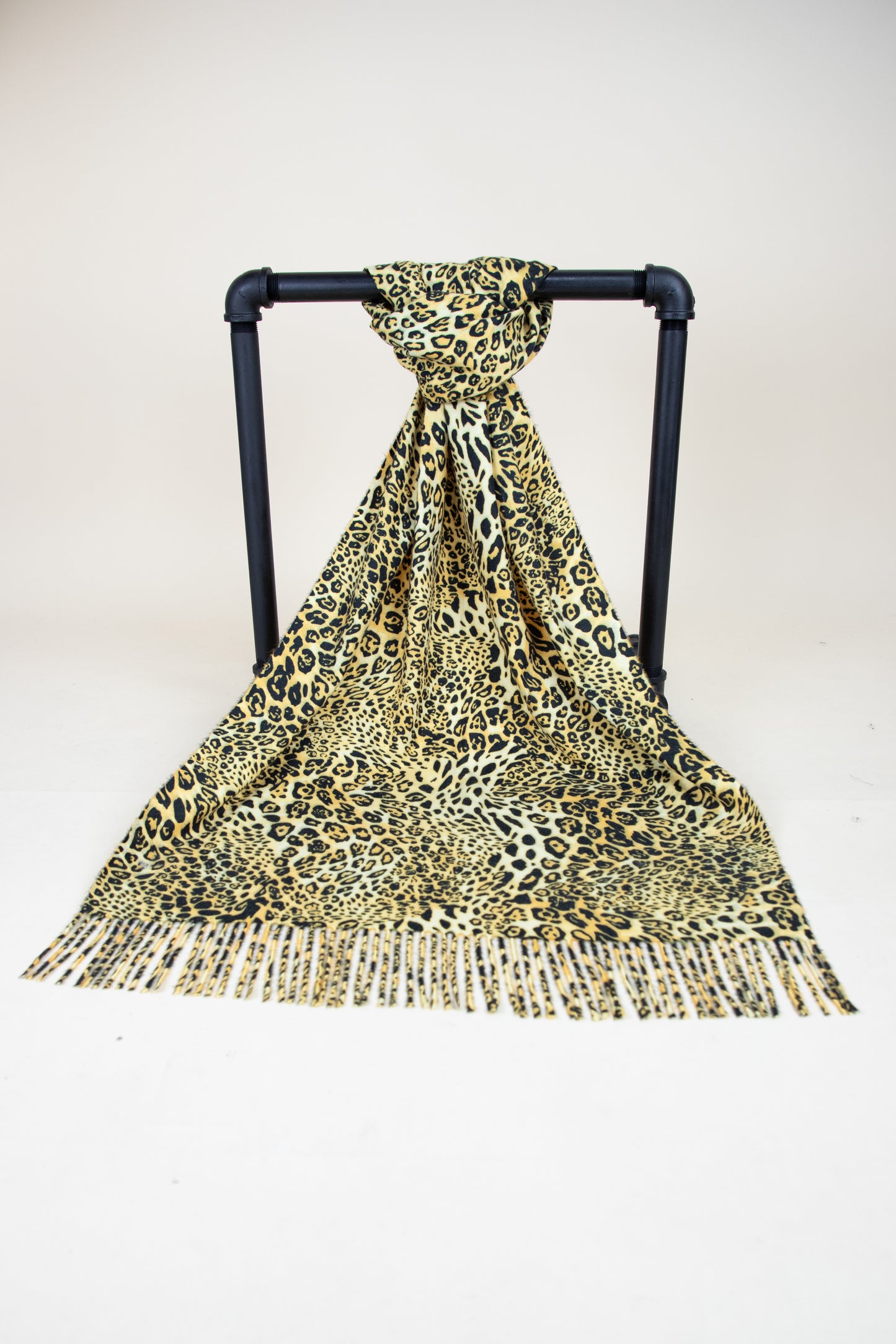 Leopard Print Double-sided Solid Scarf