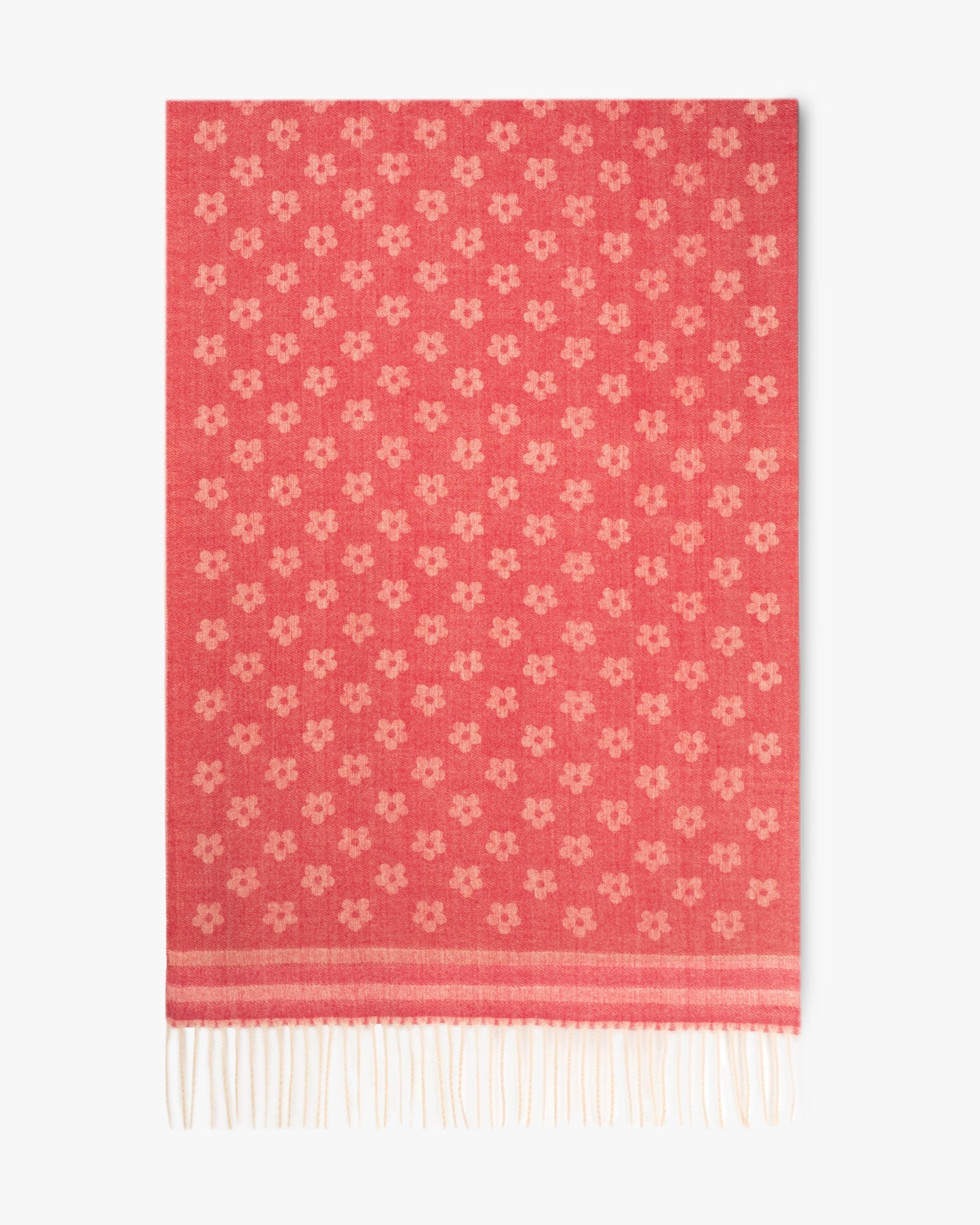 Petunia Scarf w/ Stripe Border