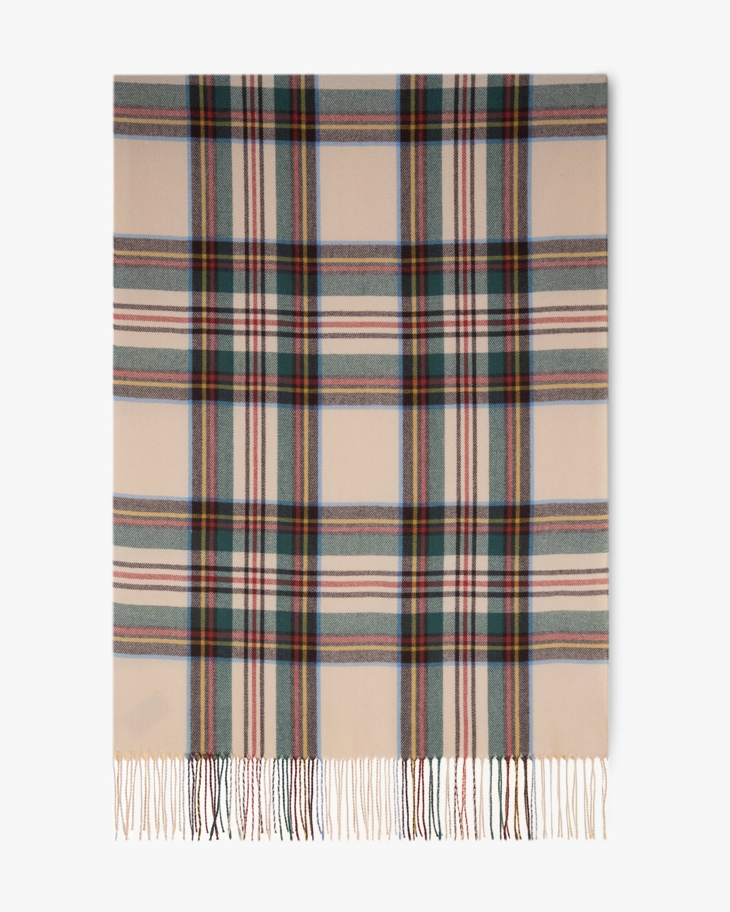 Modern Highland Plaid Scarf w/ Fringe