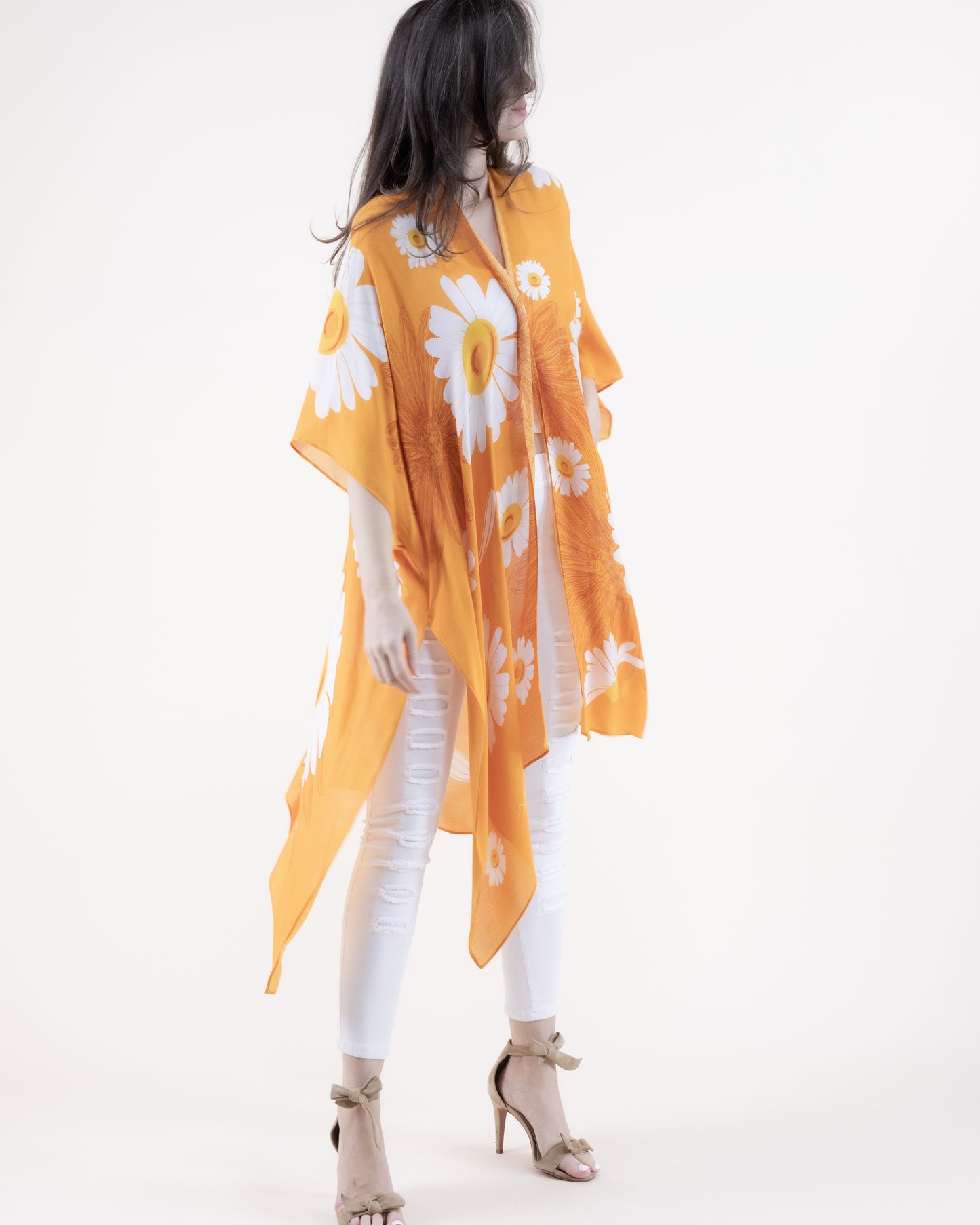 Daisy Print Kimono