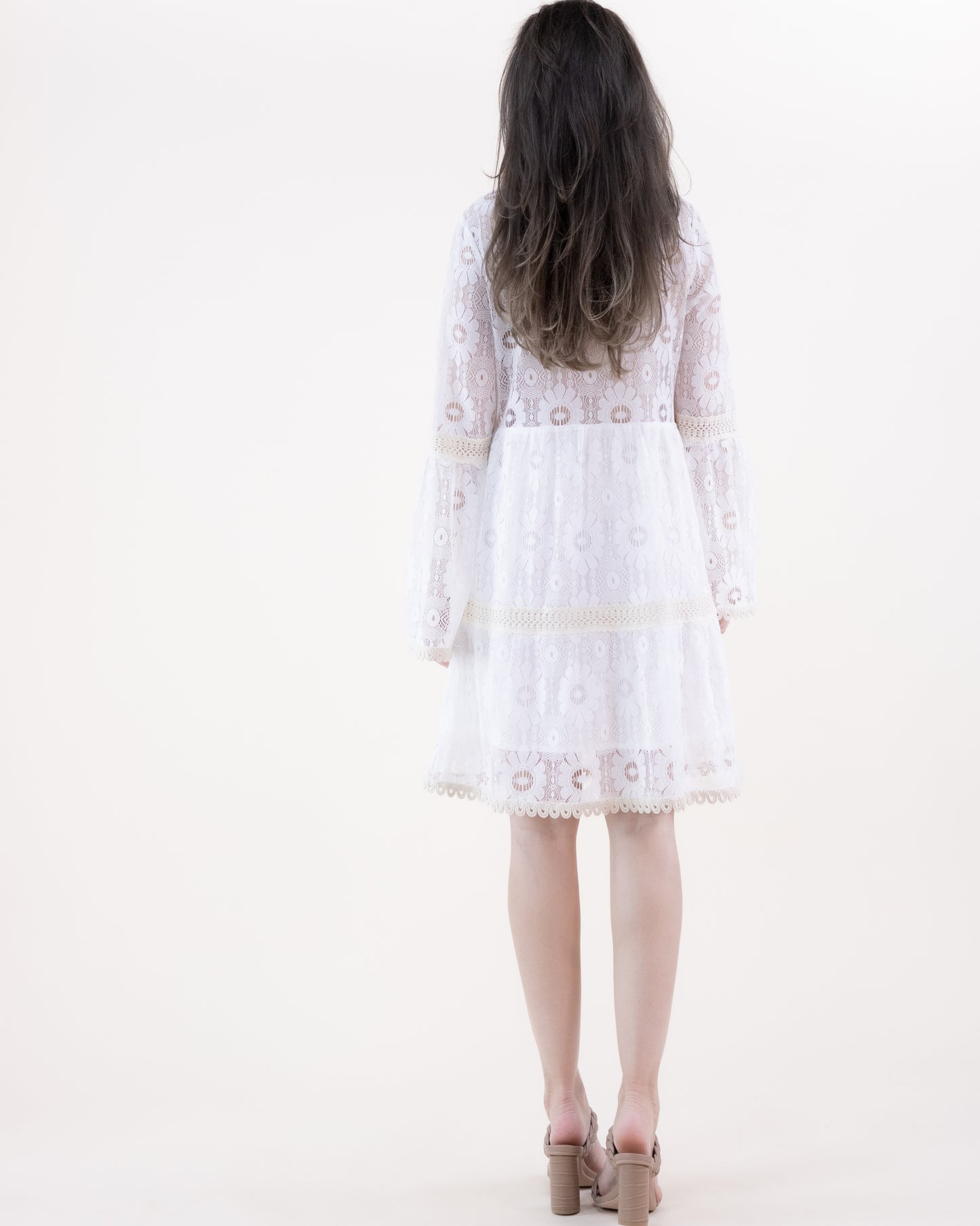Daisy Lace & Crochet Embellished Dress