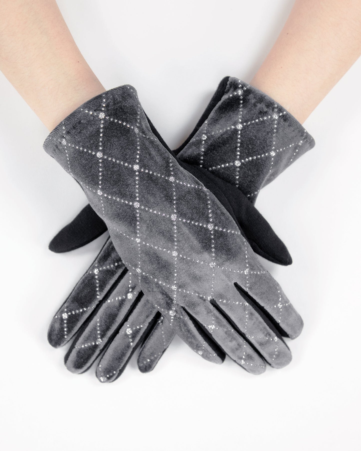 Diamond Rhinestone Gloves (TS)