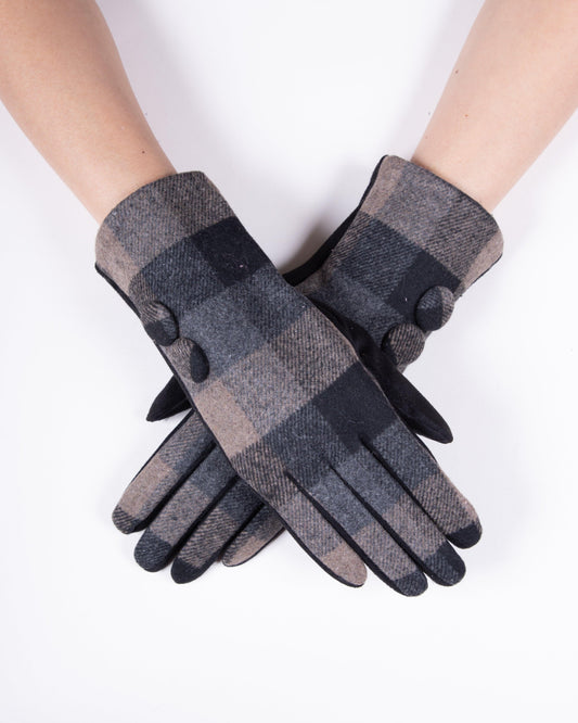 2 Button BOXY Flannel Gloves (TS)
