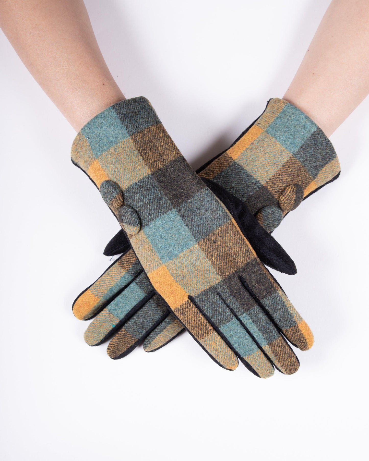 2 Button BOXY Flannel Gloves (TS)