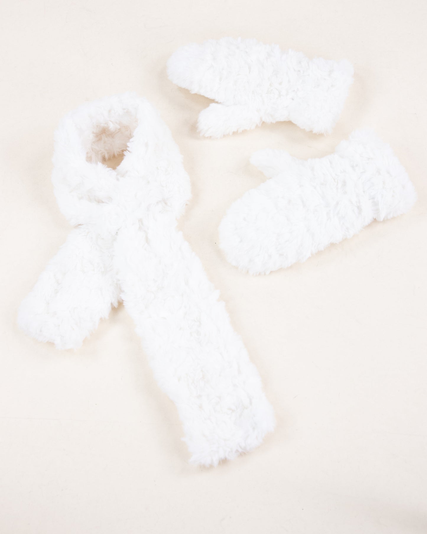 Minky Swirls Faux Fur Keyhole Scarf