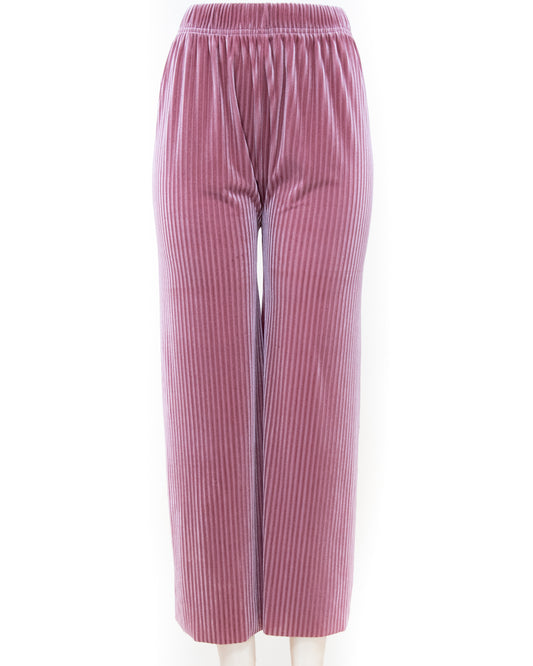 Stretchy Ribbed Wide Legged Pants