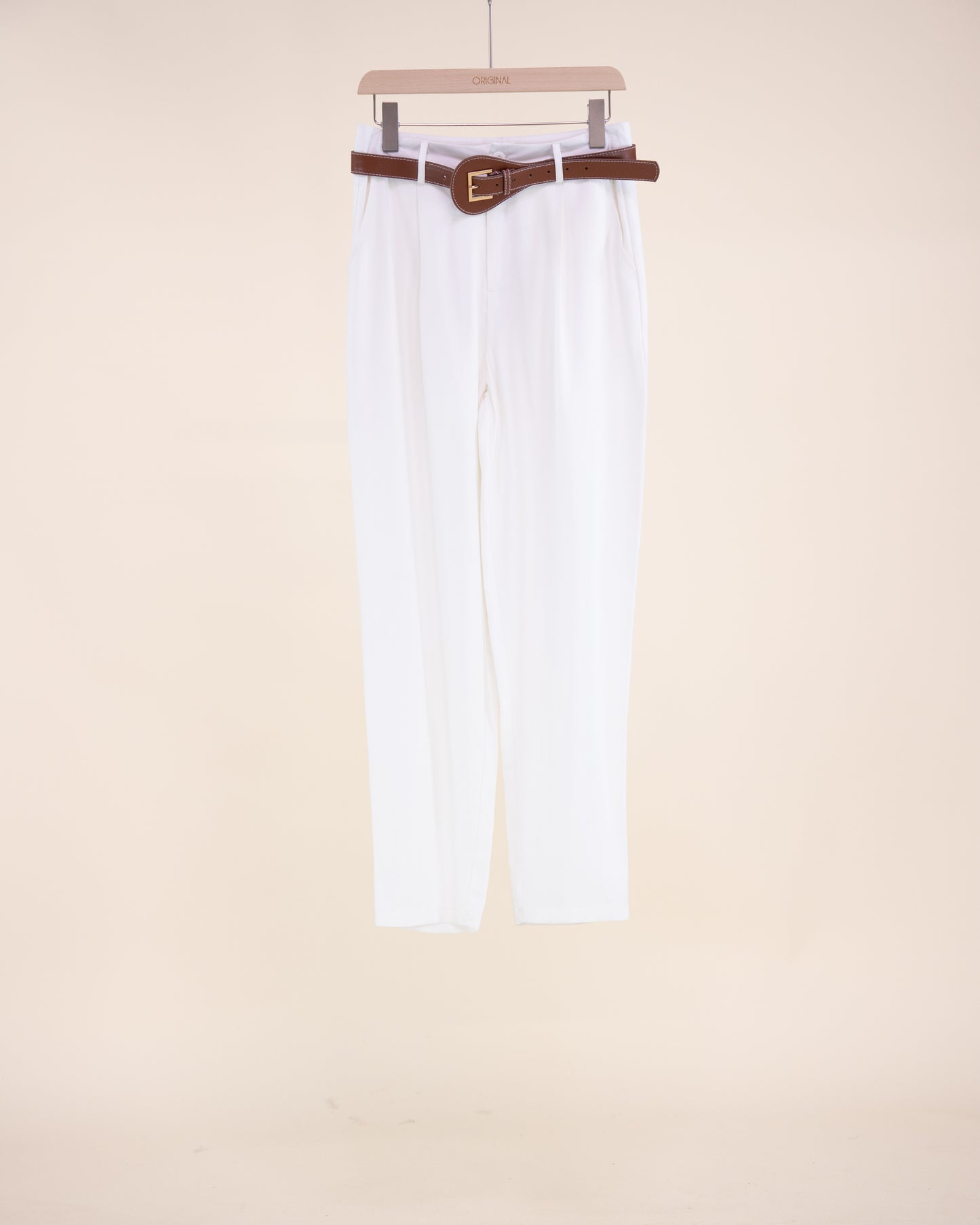 Provence Straight Leg Belted Trousers