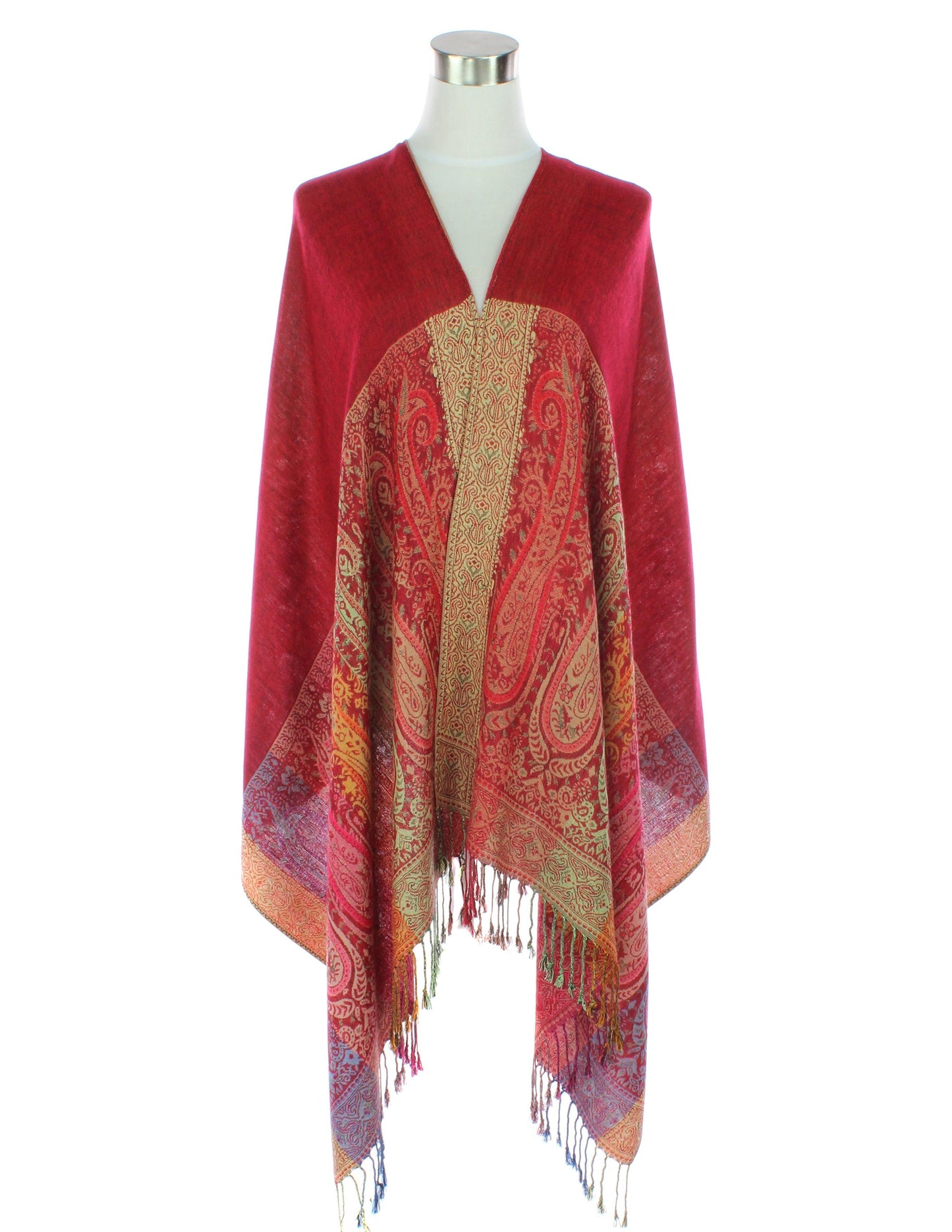 Two Sides Long Paisley Pashmina