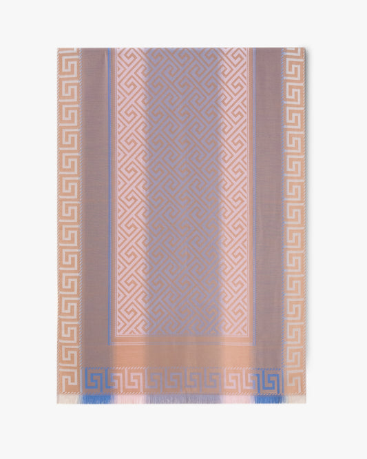 Greek Key Border Pashmina