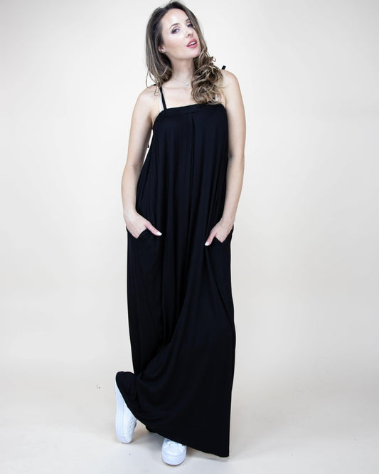 Off the Shoulder Long Flowy Wide Leg Jumpuit