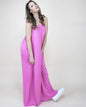 Off the Shoulder Long Flowy Wide Leg Jumpuit