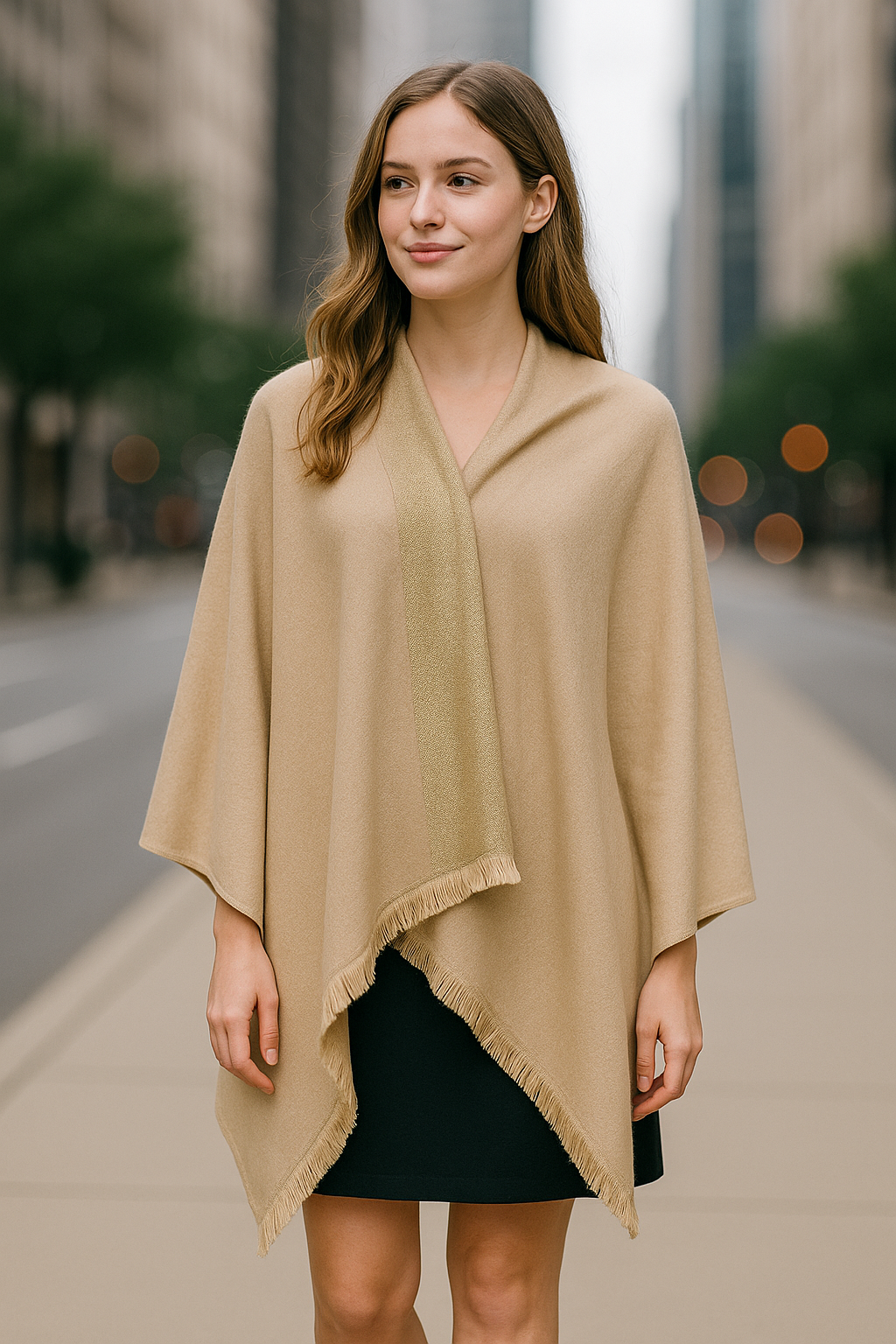 Solid Metalic Pashmina