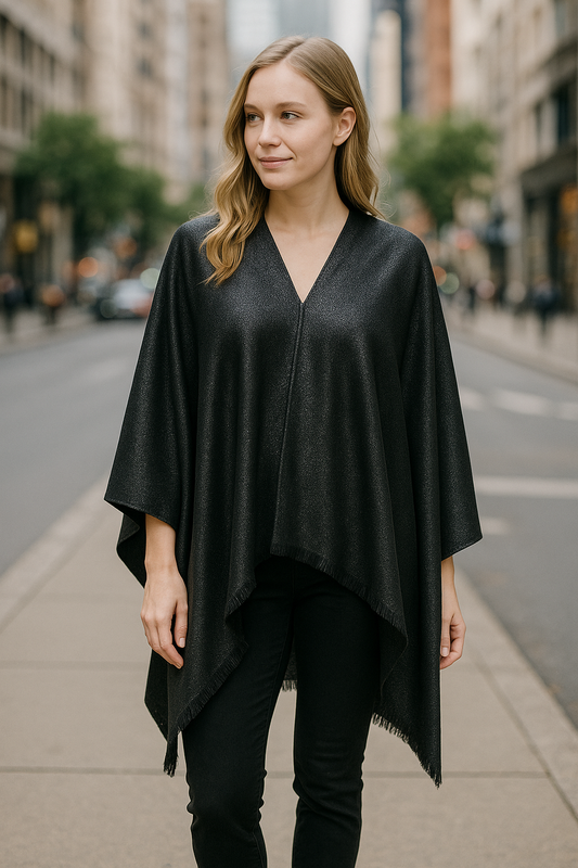Solid Metalic Pashmina