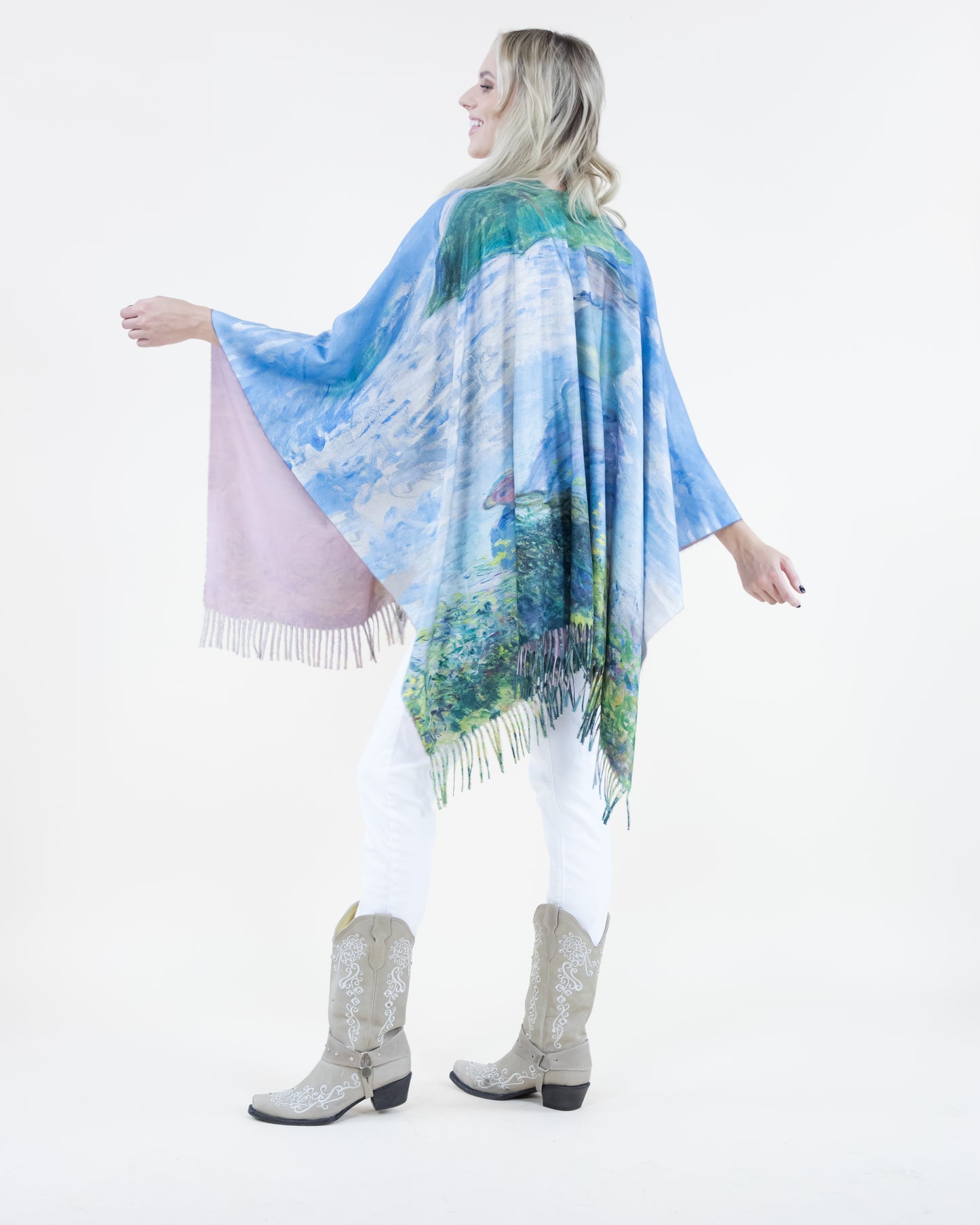 Woman with a Parasol Ruana Wrap