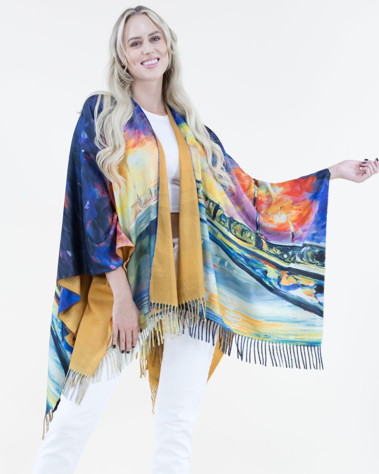 Street Scenes Ruana Wrap