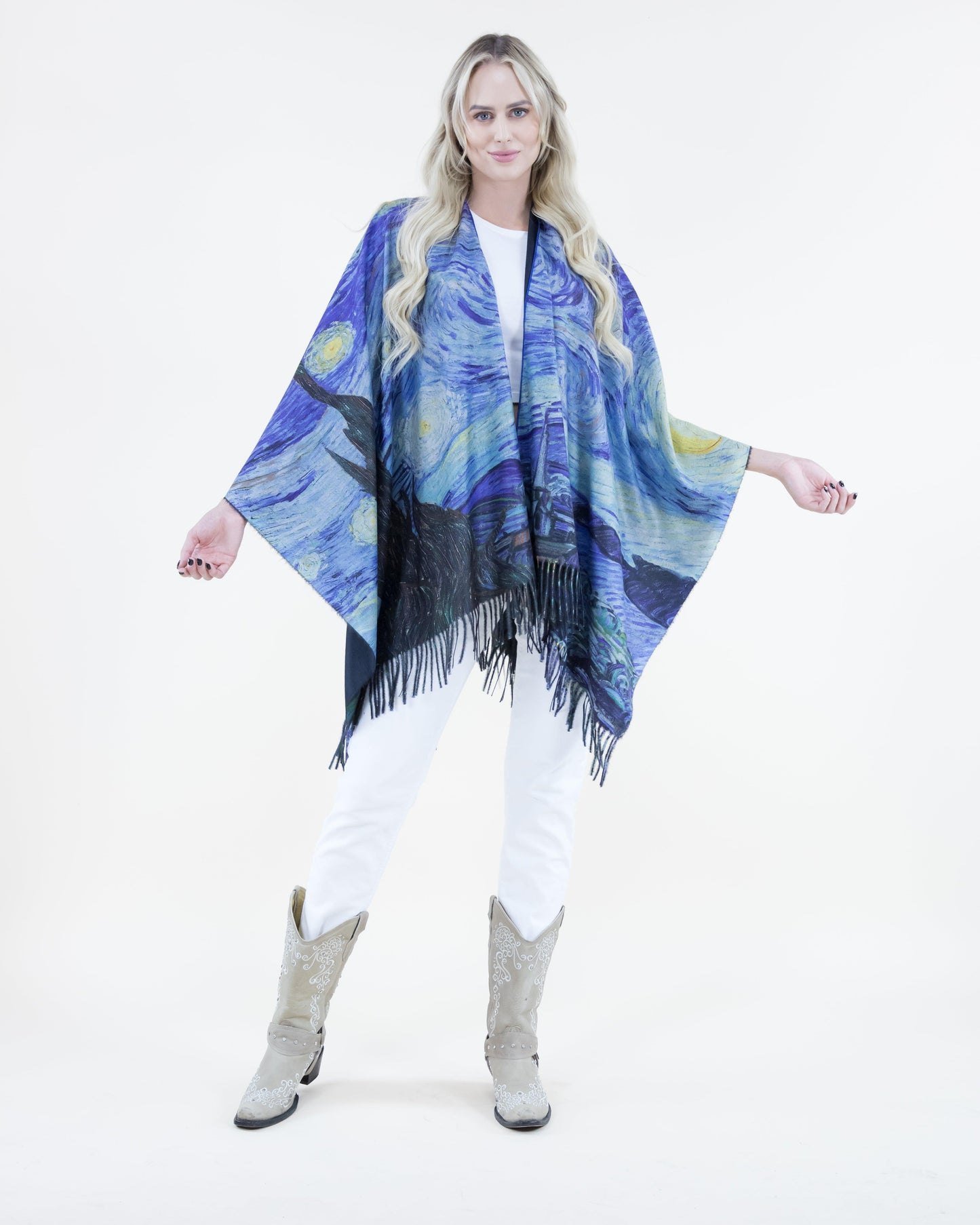 The Starry Night Ruana Wrap