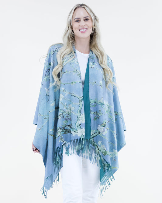 Almond Blossoms Ruana Wrap