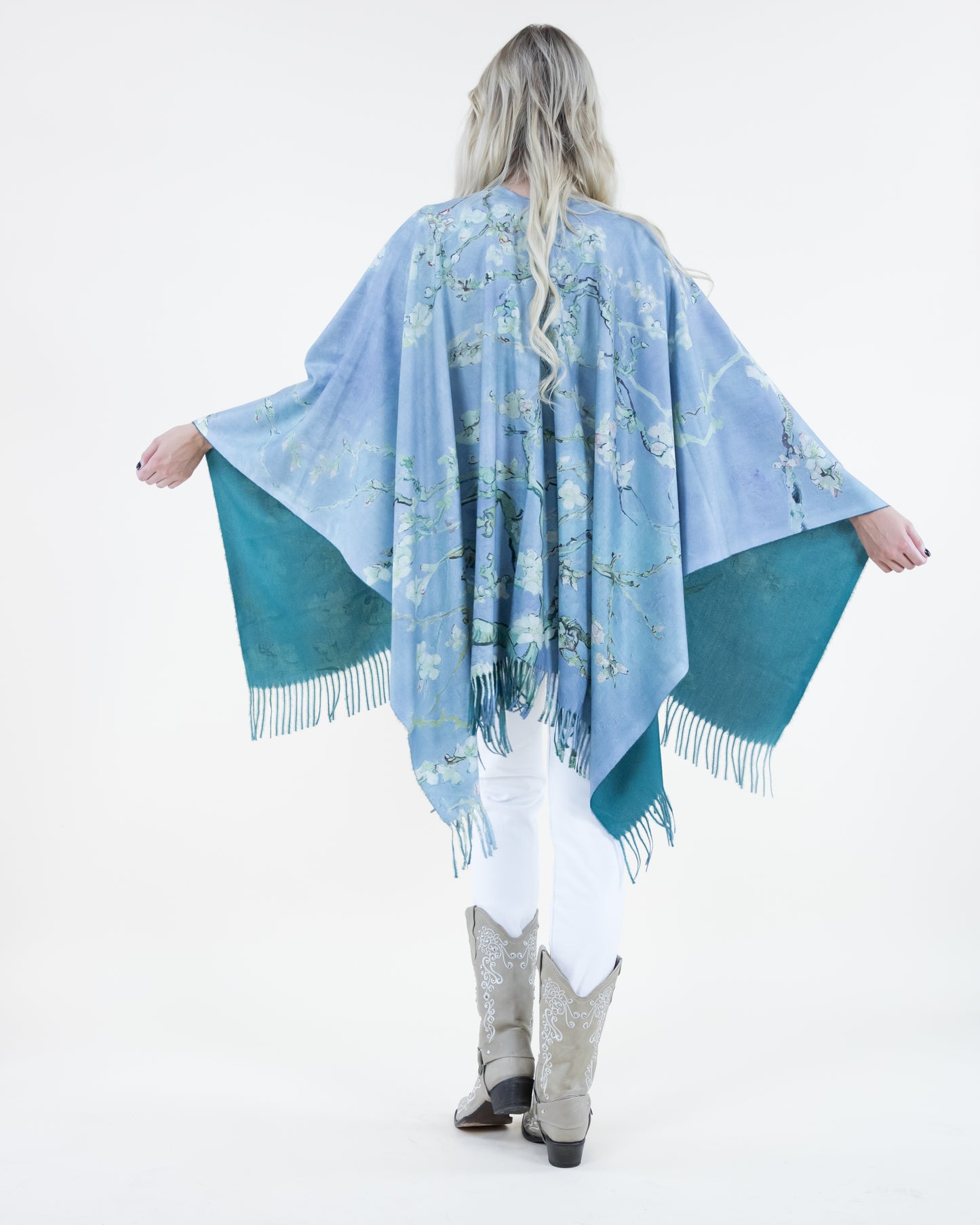 Almond Blossoms Ruana Wrap