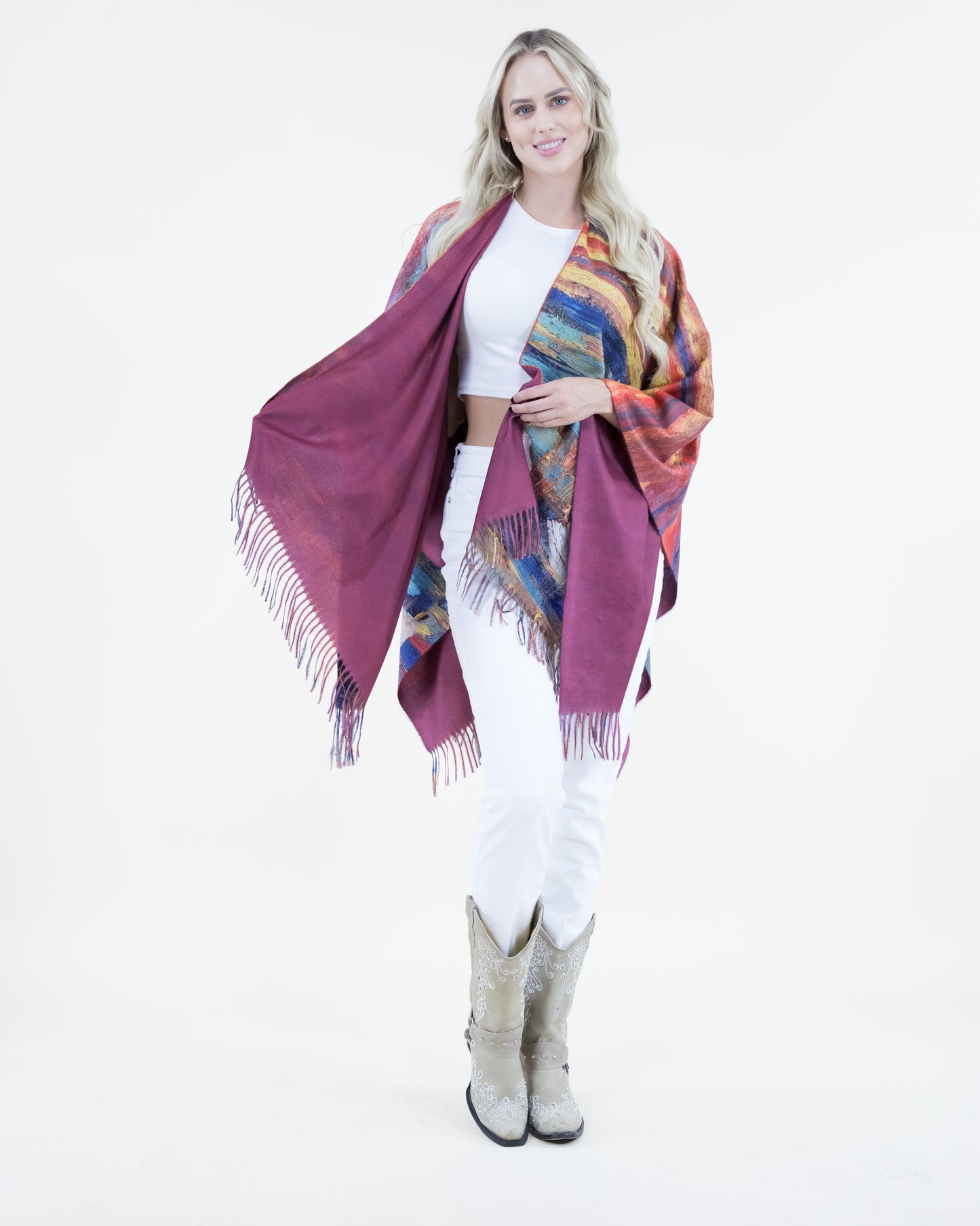 Water Lilies Ruana Wrap