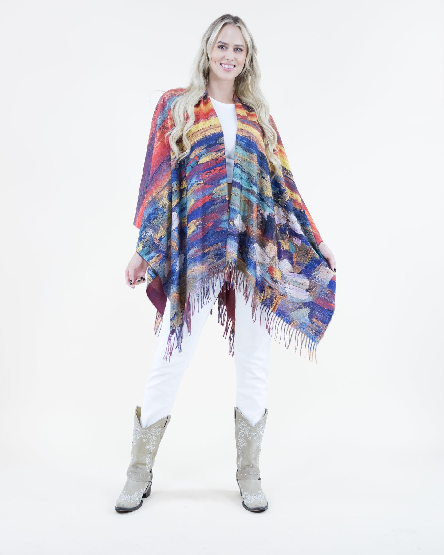 Water Lilies Ruana Wrap