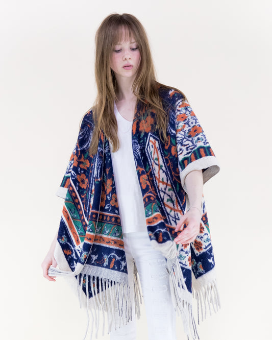 Wild Bloom Tapestry Ruana Wrap