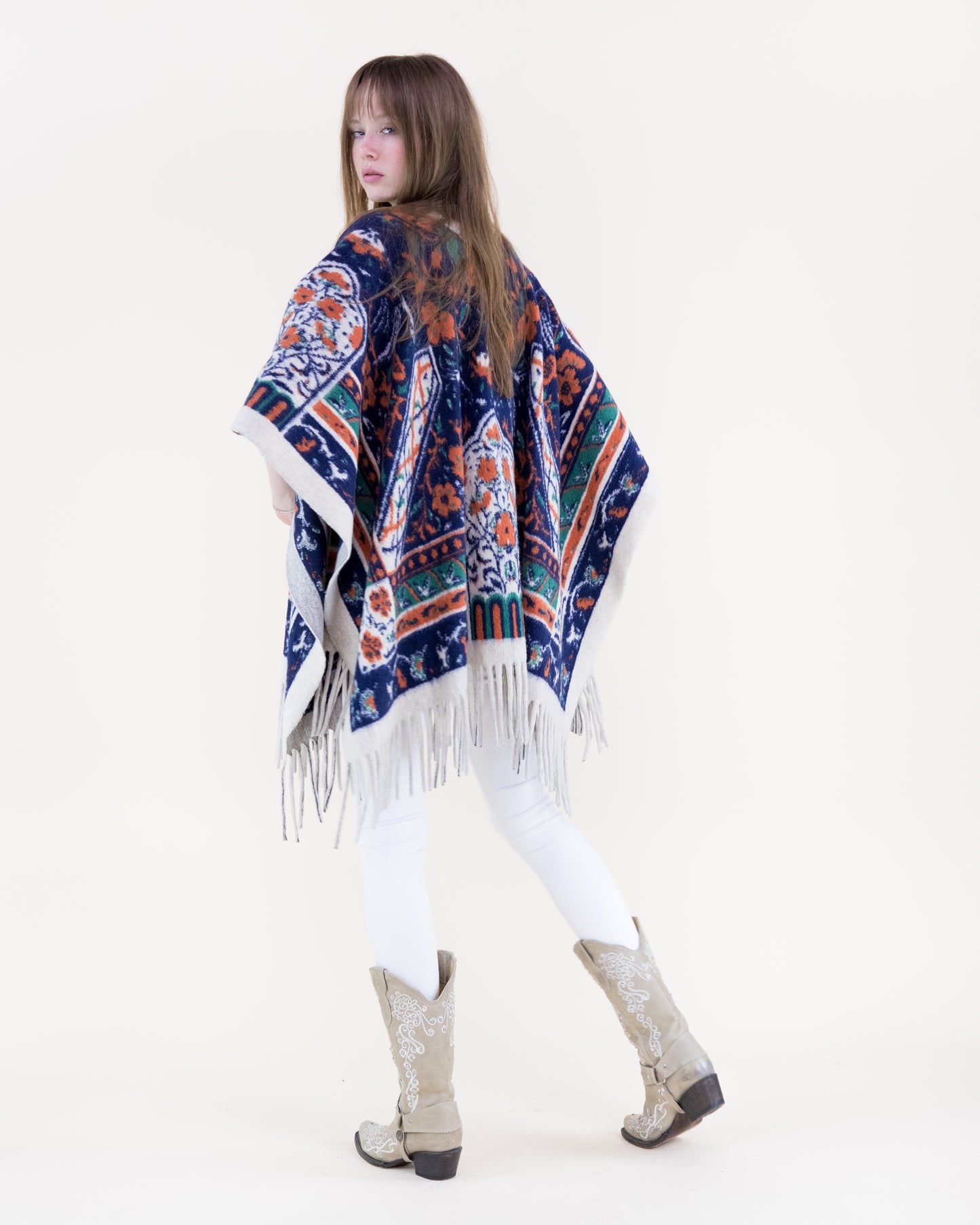 Wild Bloom Tapestry Ruana Wrap