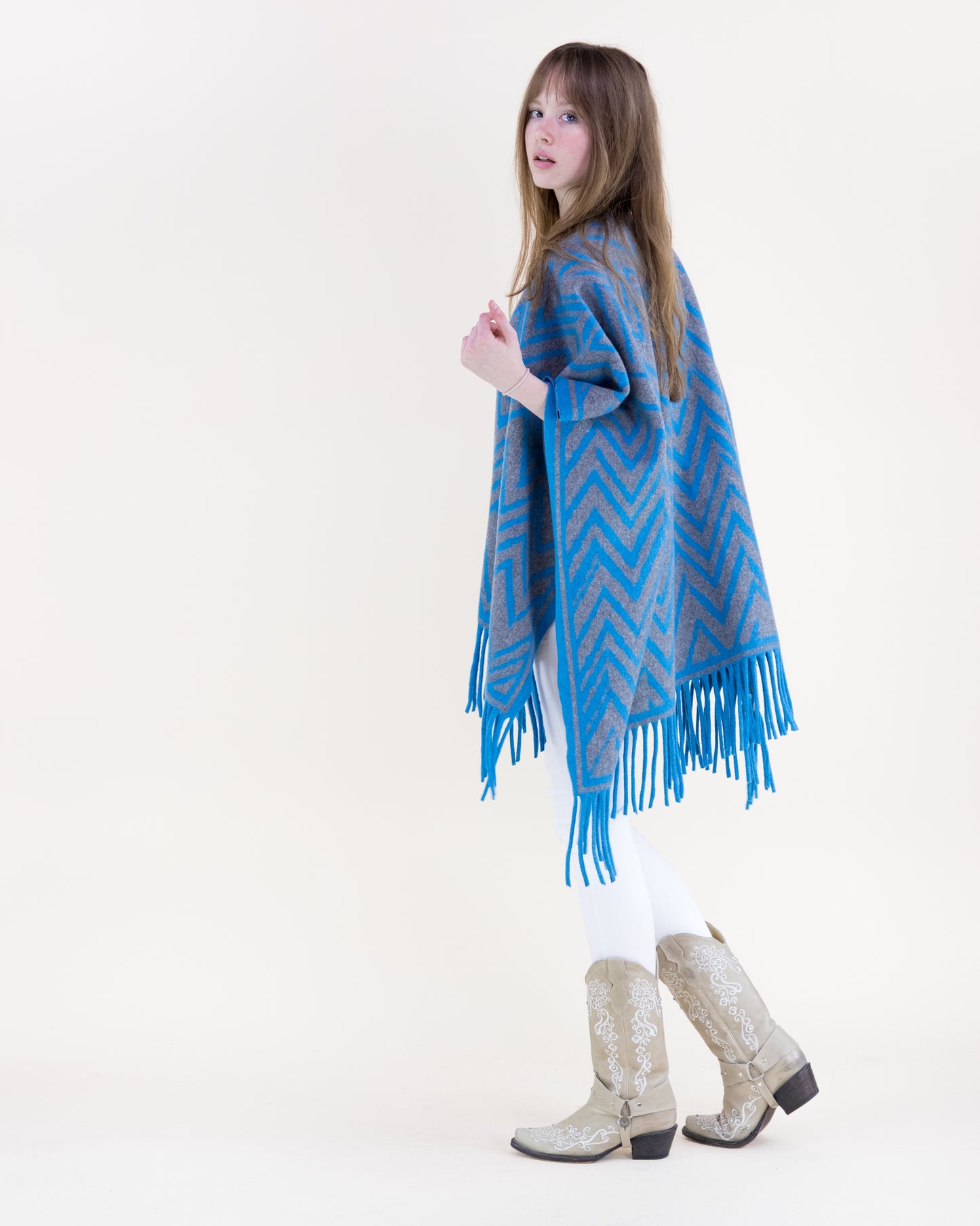 Wild Chevron Ruana Wrap