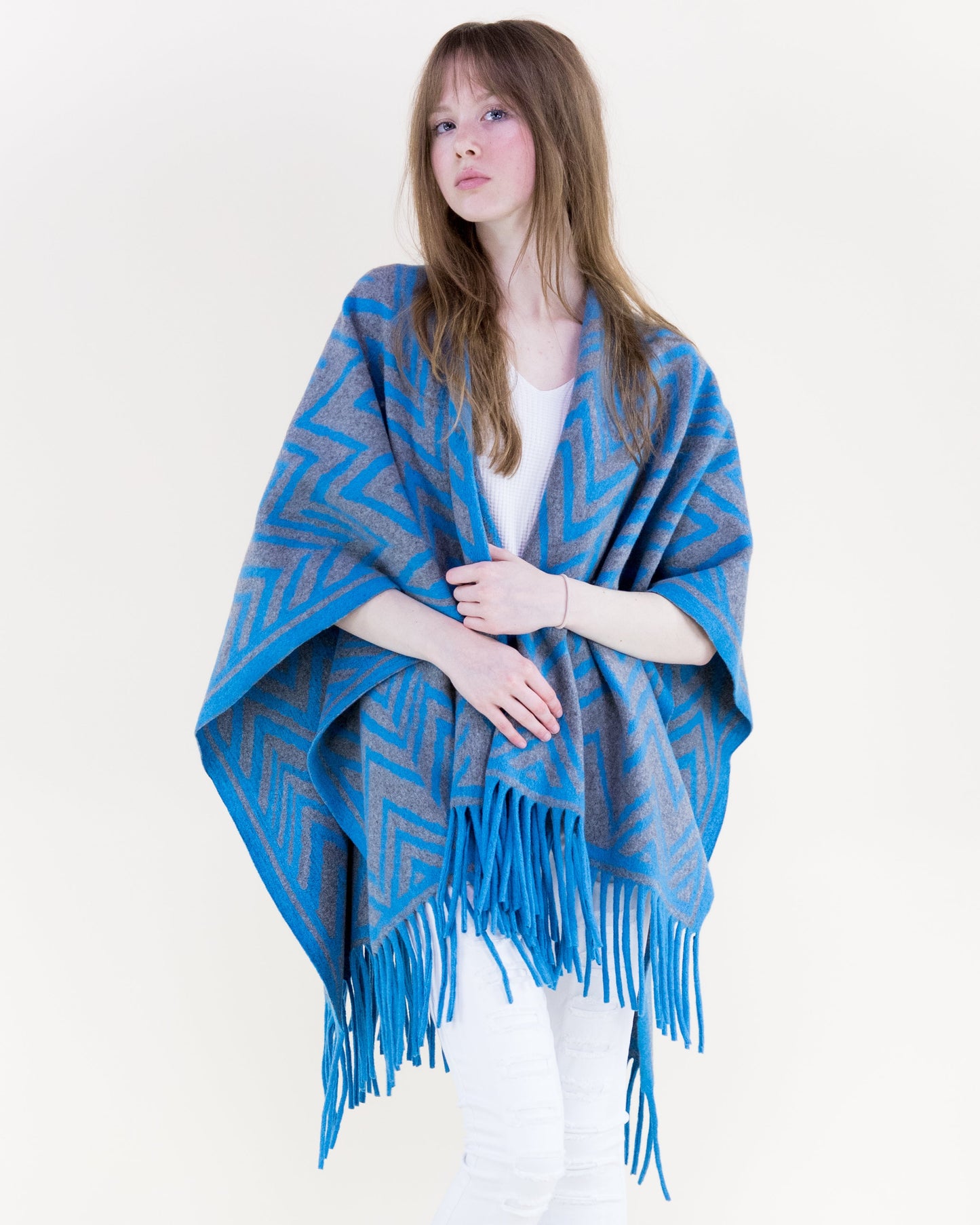 Wild Chevron Ruana Wrap