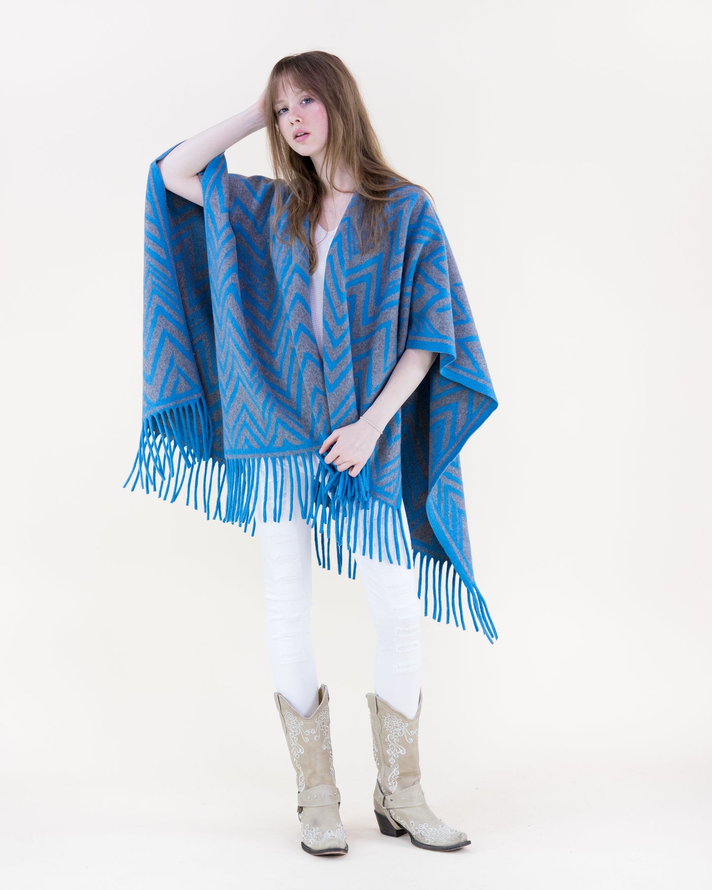 Wild Chevron Ruana Wrap