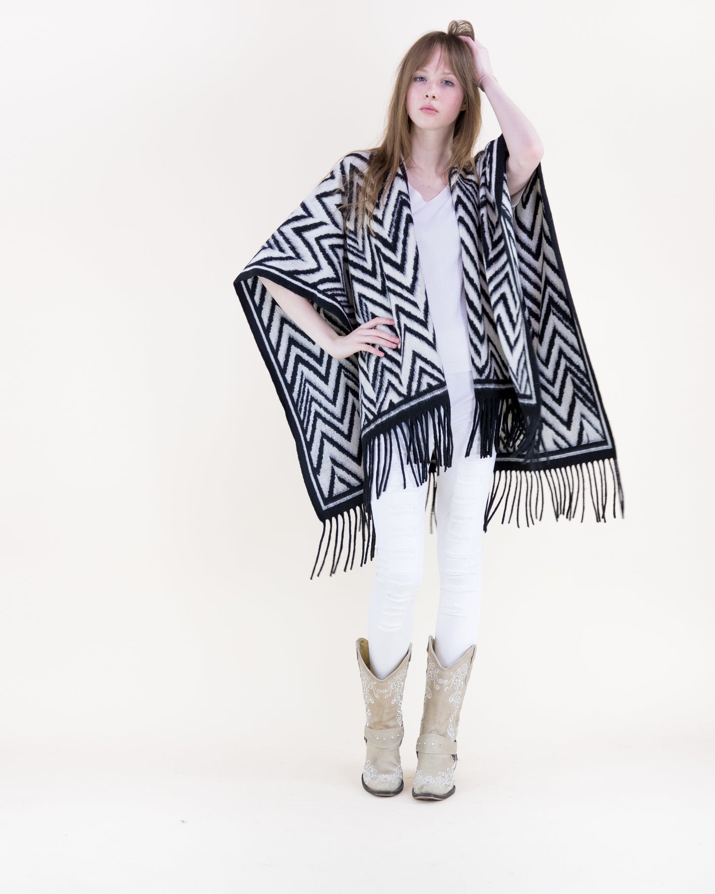Wild Chevron Ruana Wrap