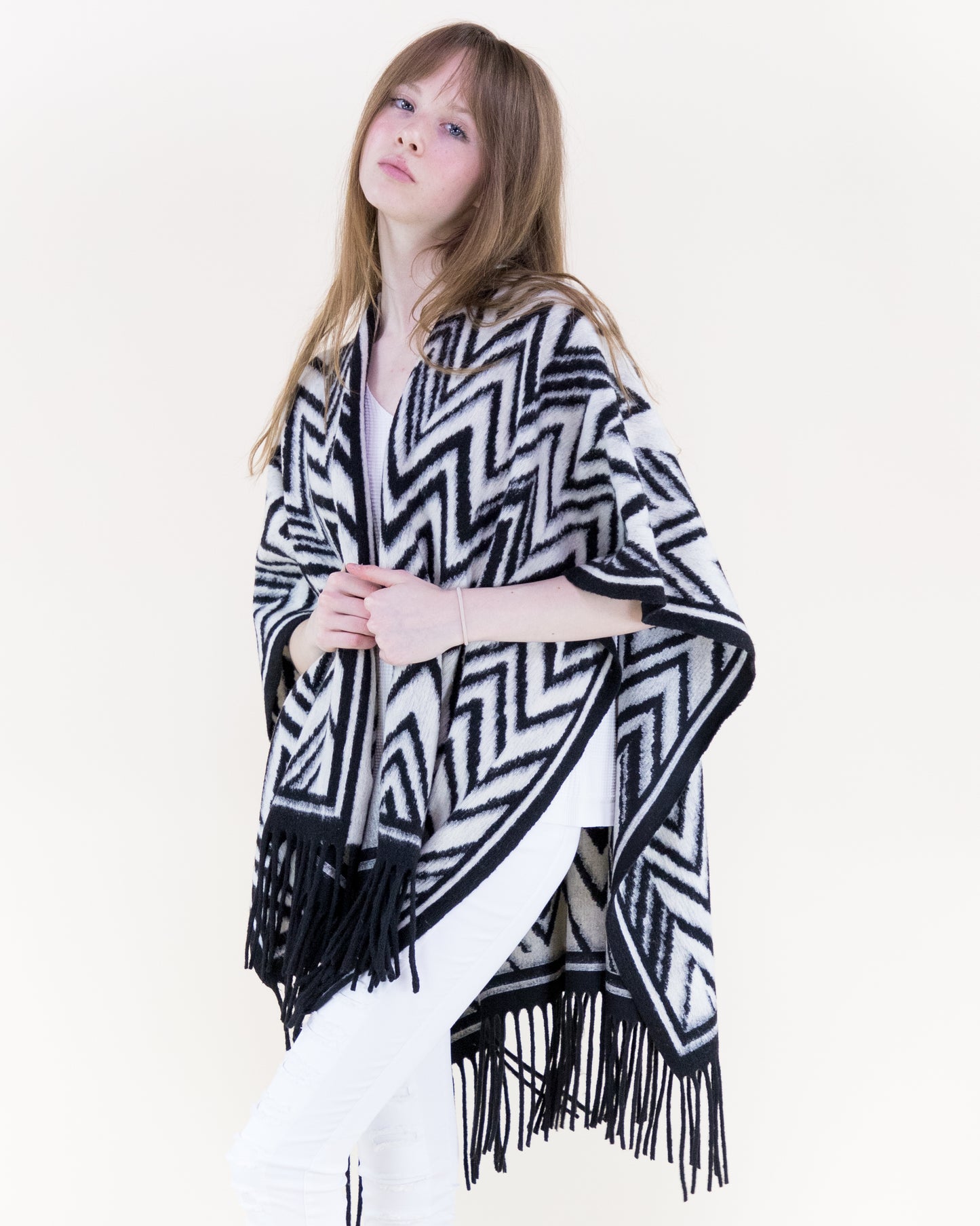 Wild Chevron Ruana Wrap