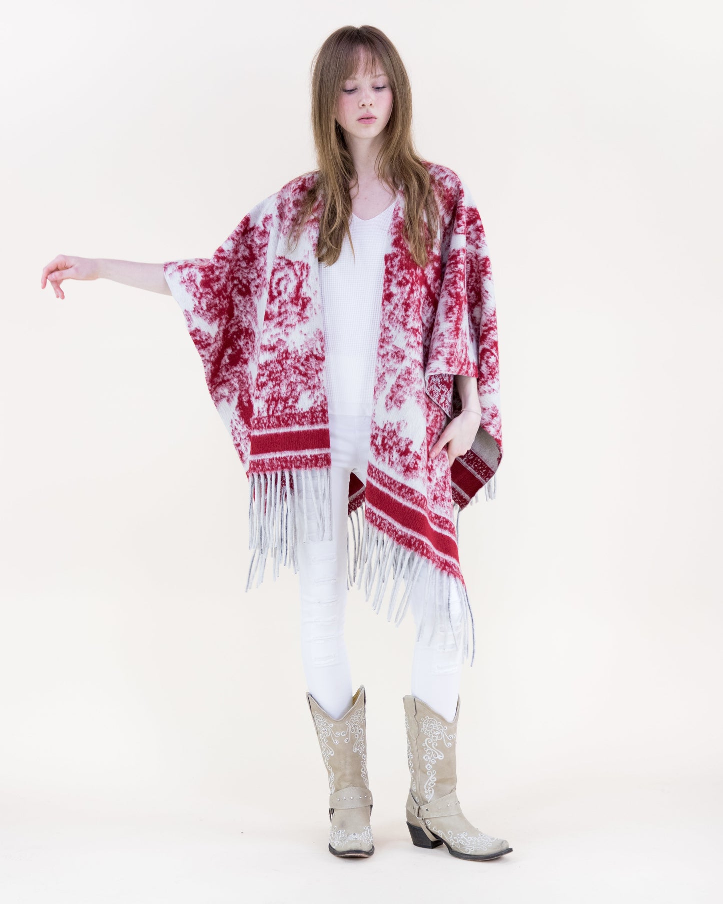Vintage Animal & Terrain Ruana Wrap