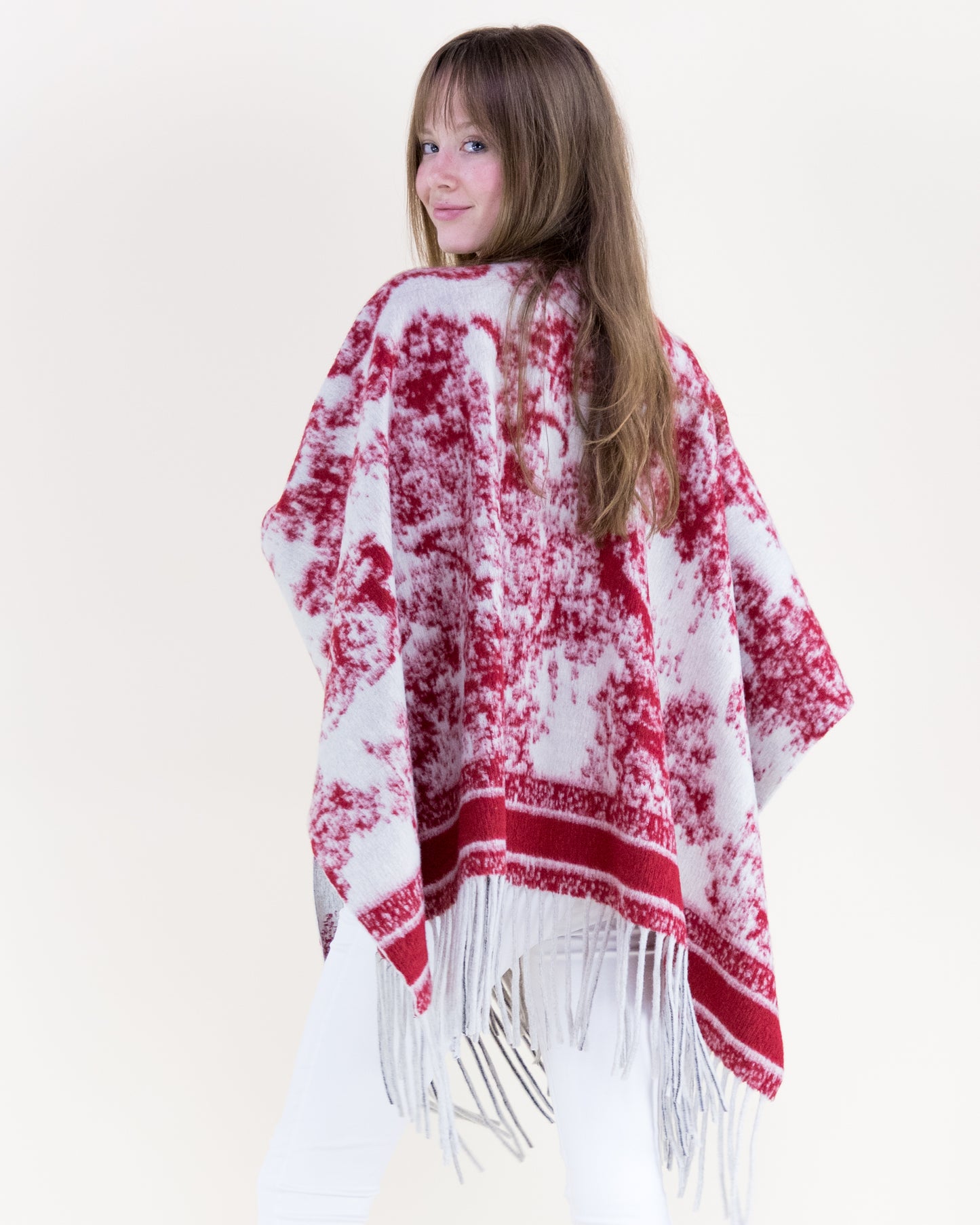 Vintage Animal & Terrain Ruana Wrap