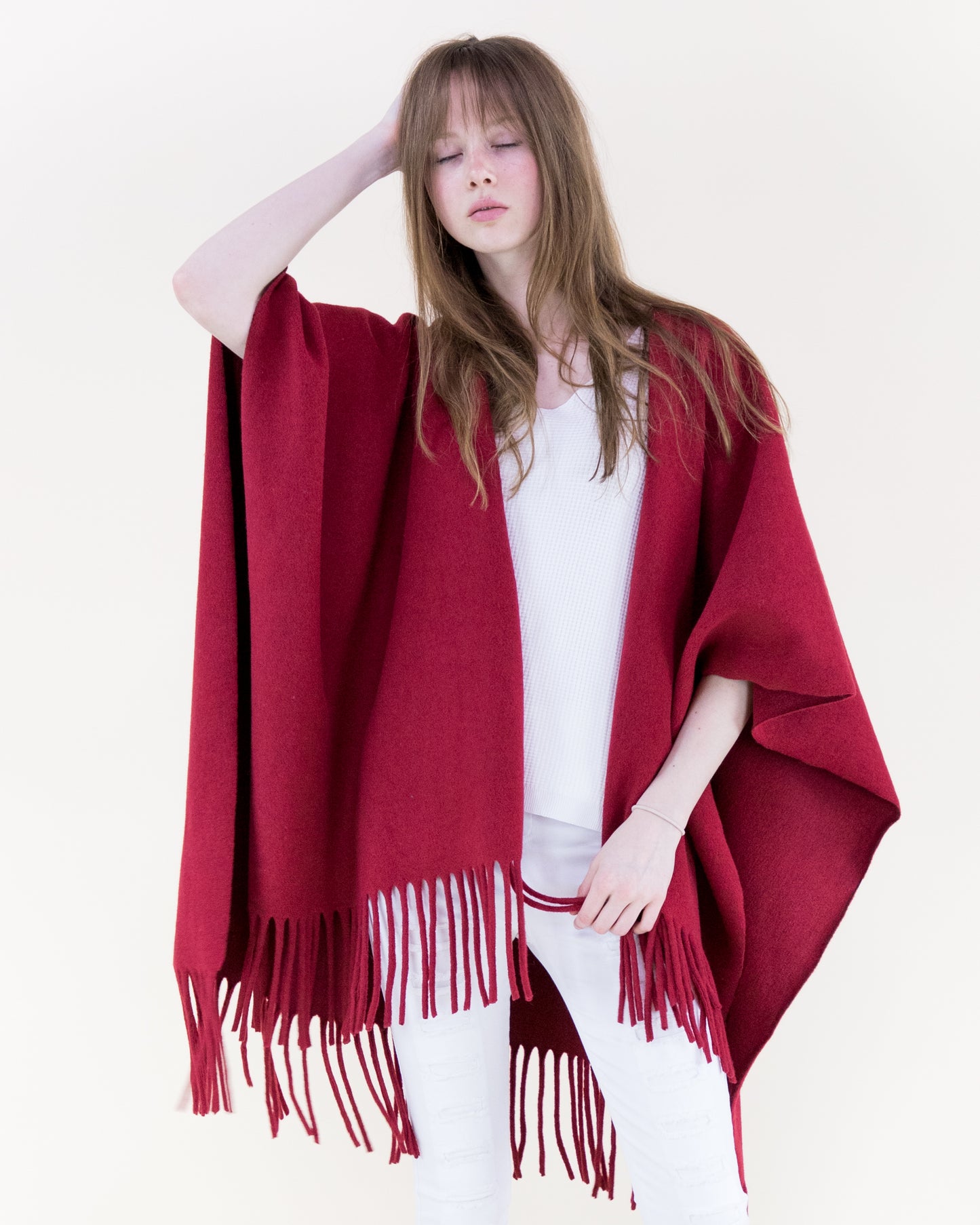 Classic Solid Ruana Wrap