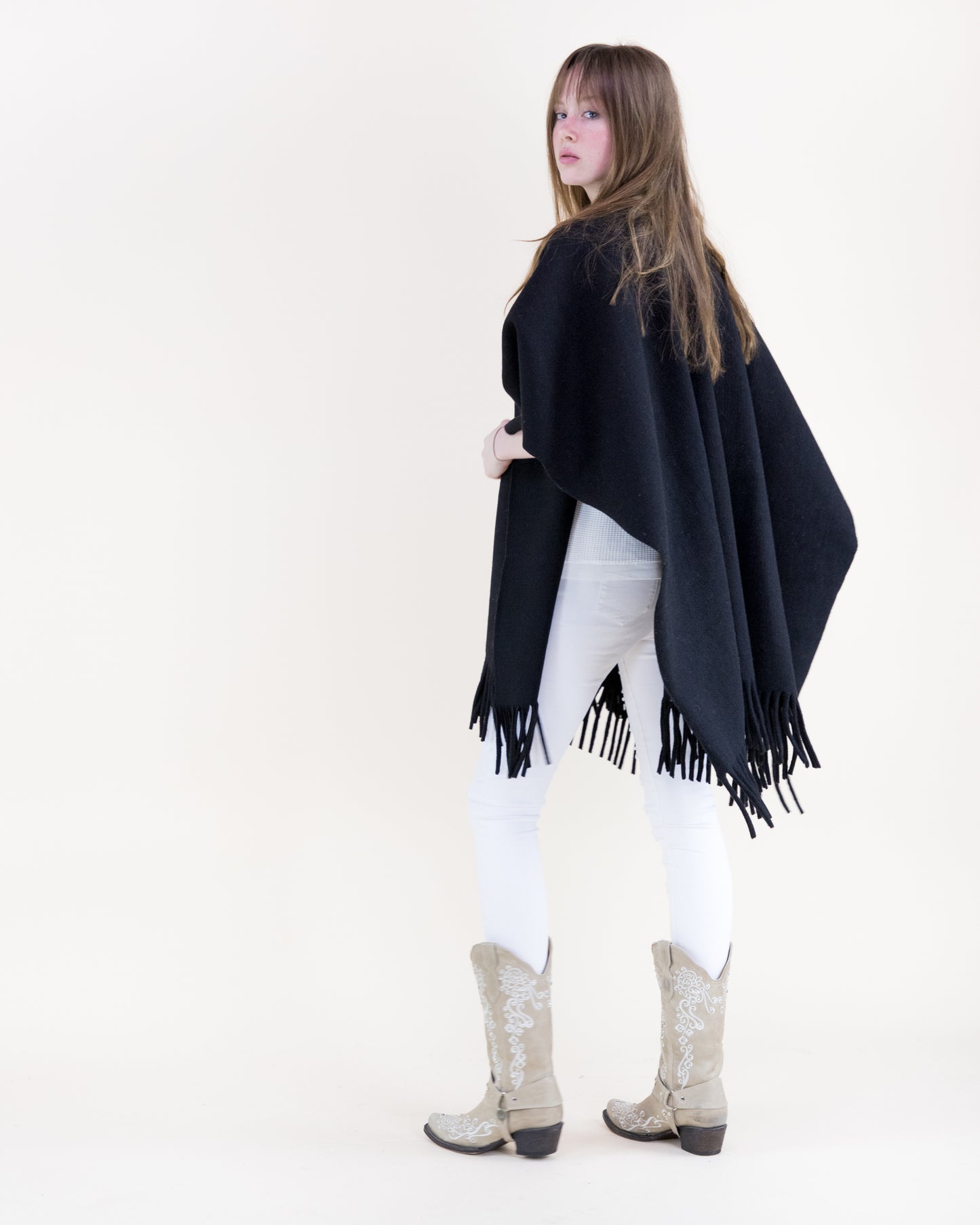 Classic Solid Ruana Wrap