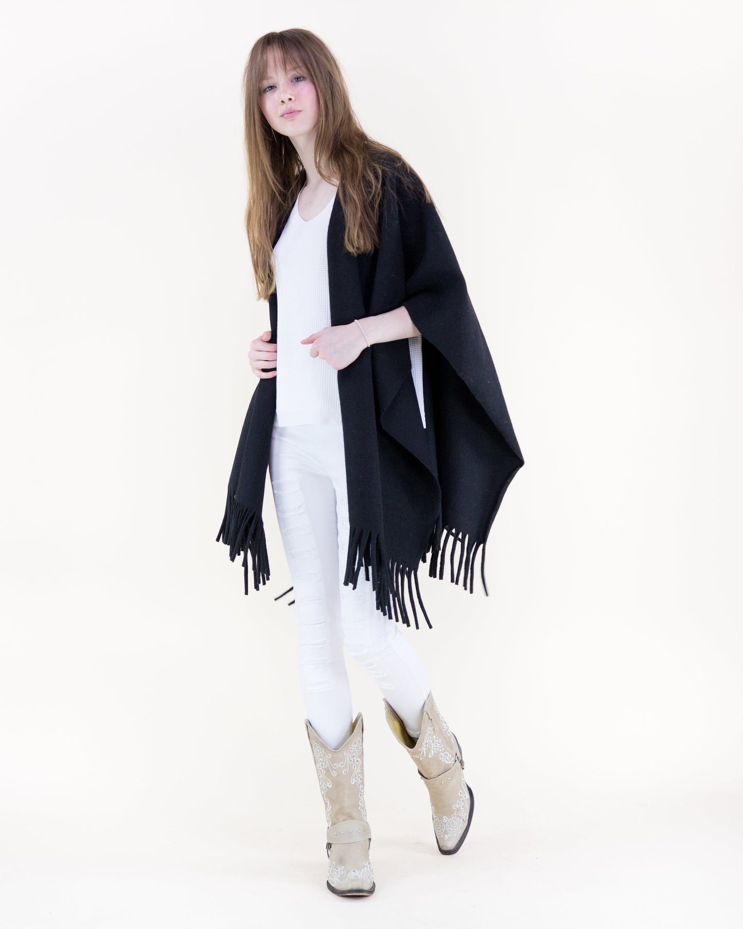 Classic Solid Ruana Wrap