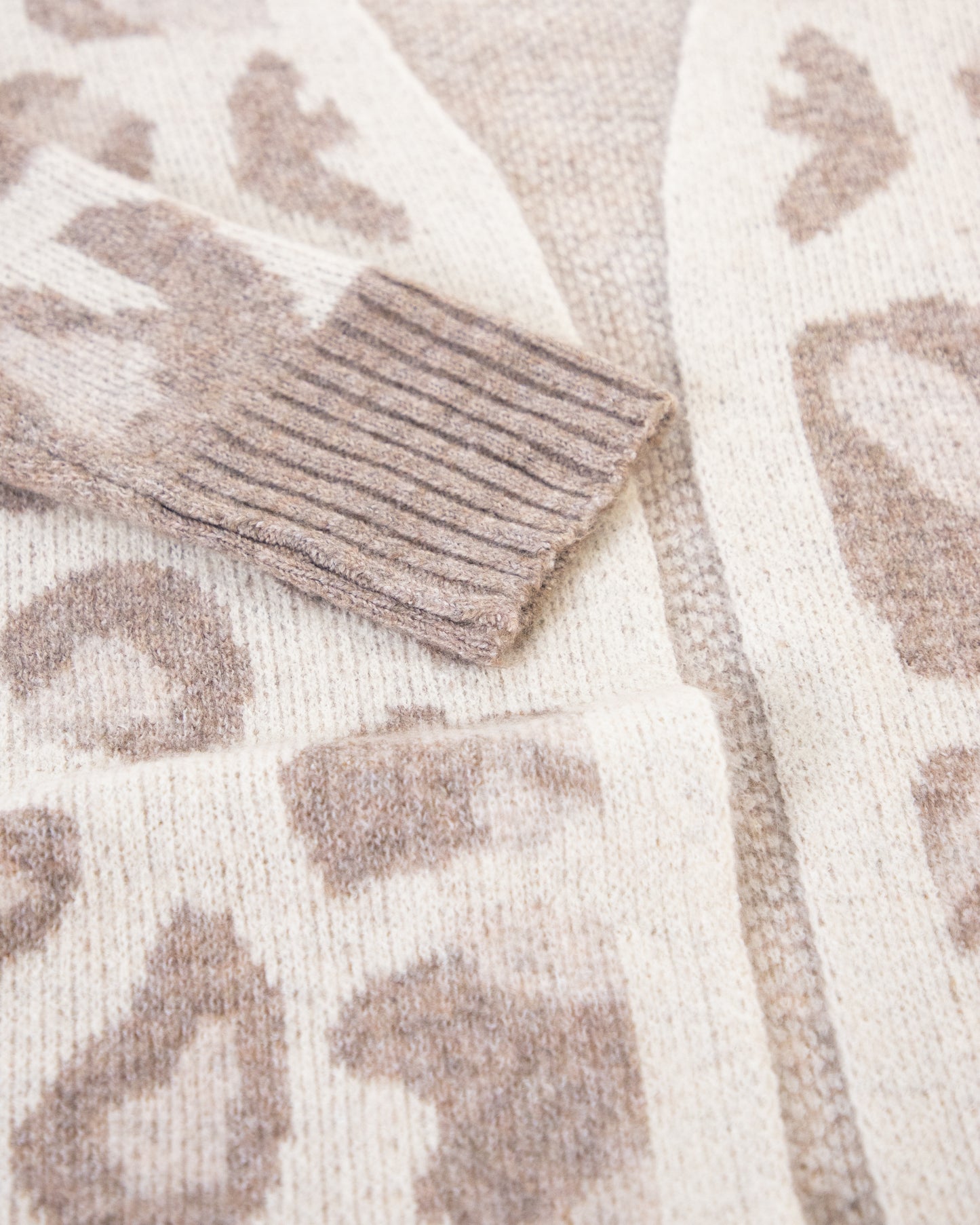Faded Vintage Leopard Cardigan - (S/M, L/XL)
