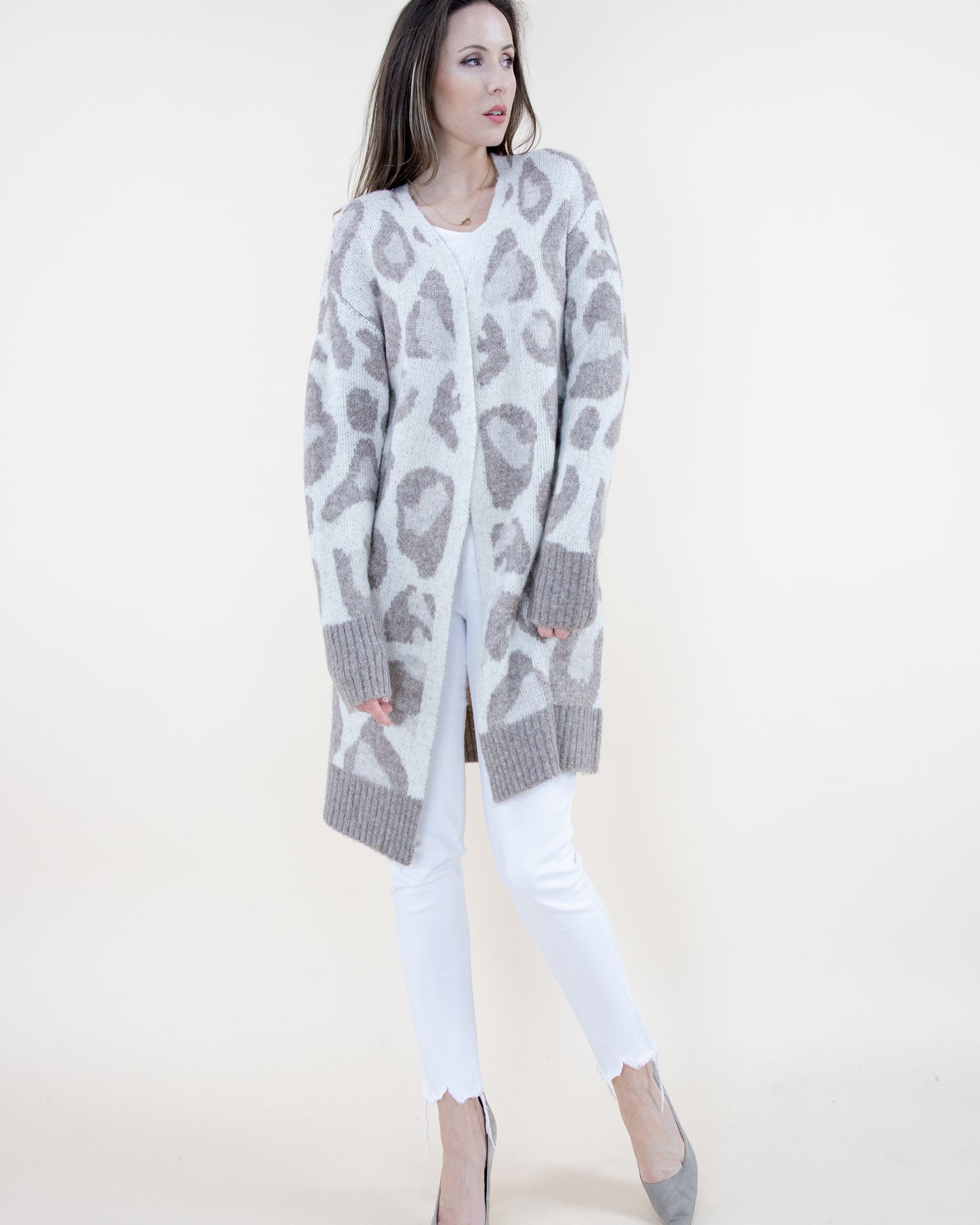 Faded Vintage Leopard Cardigan - (S/M, L/XL)