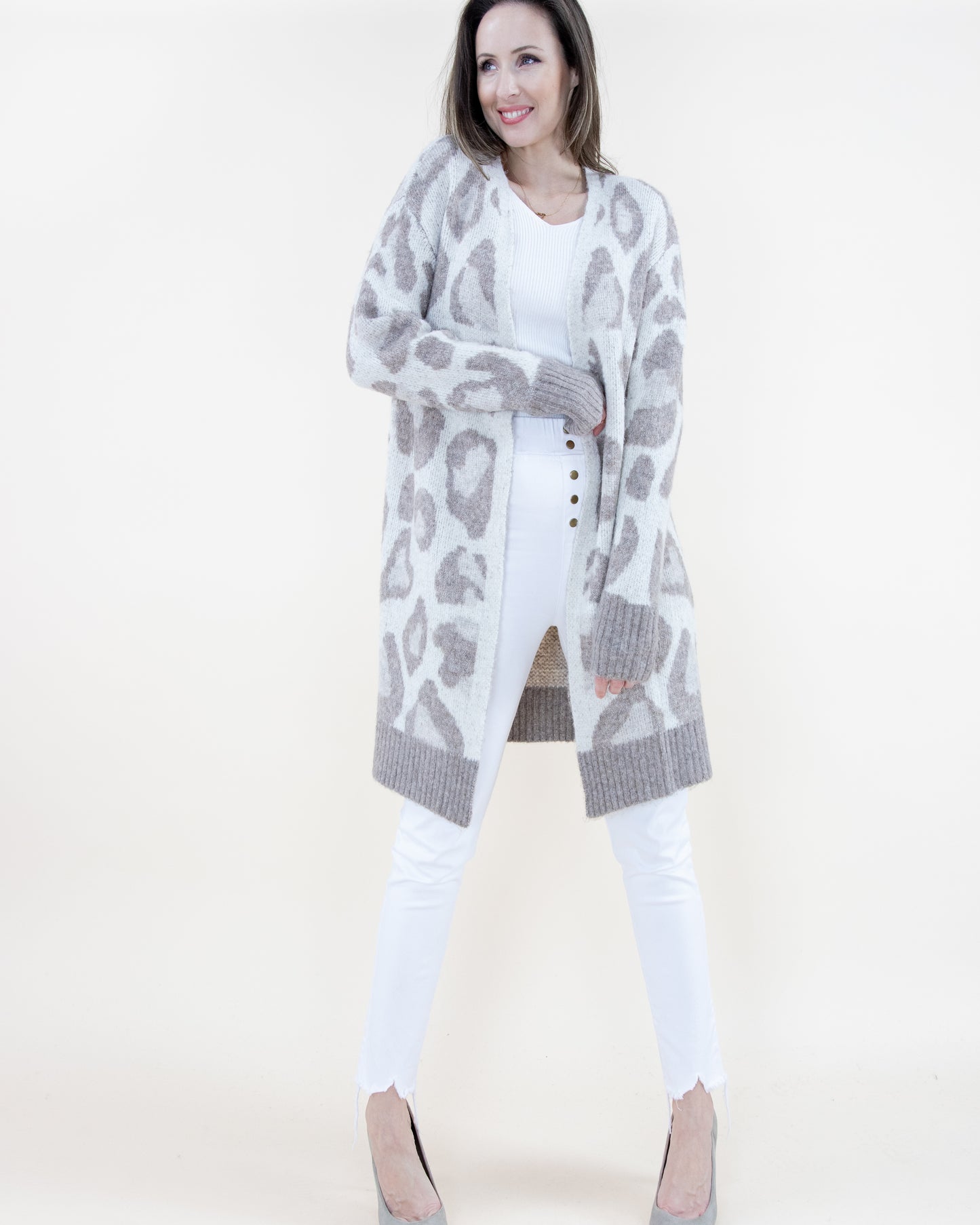 Faded Vintage Leopard Cardigan - (S/M, L/XL)