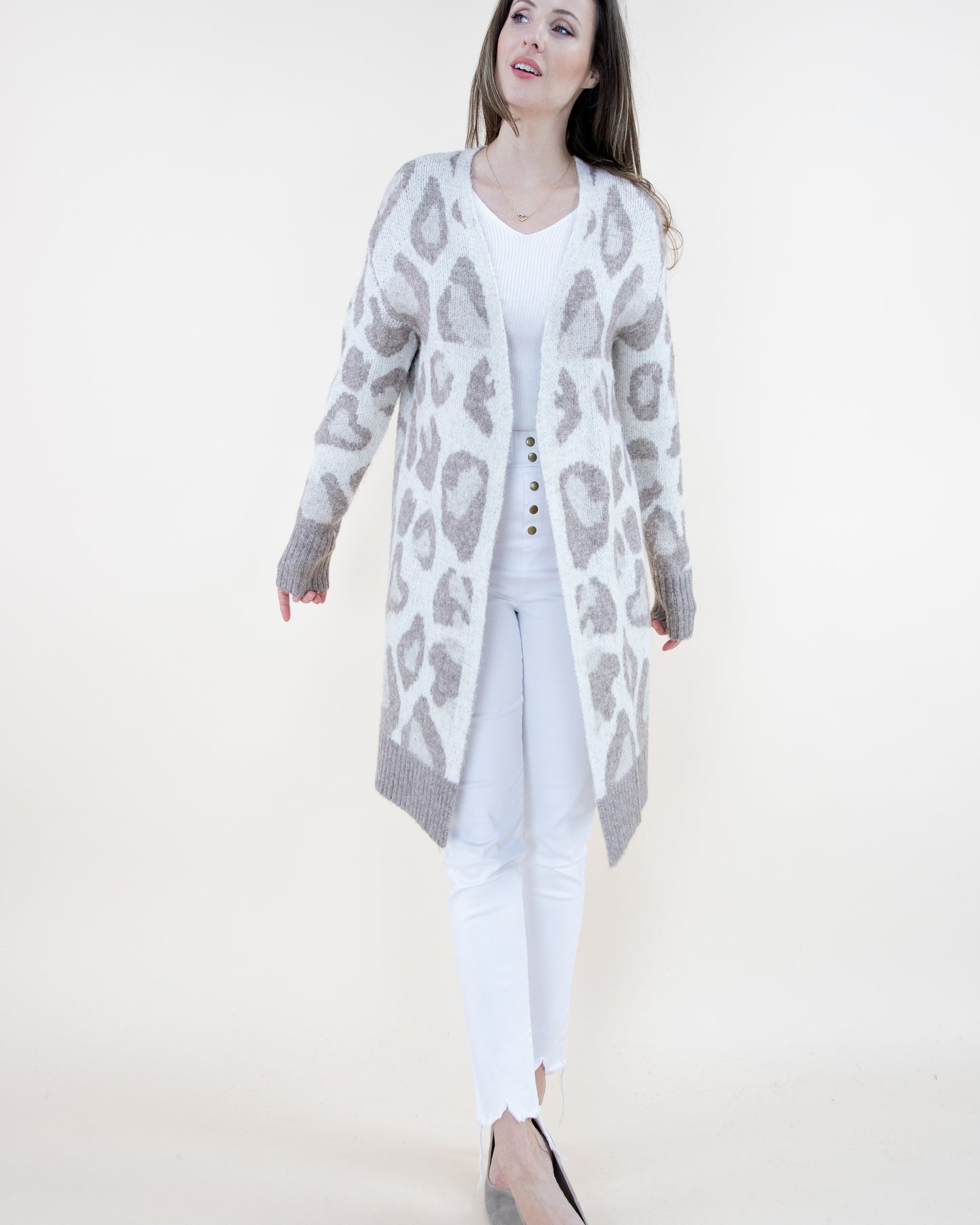 Faded Vintage Leopard Cardigan - (S/M, L/XL)